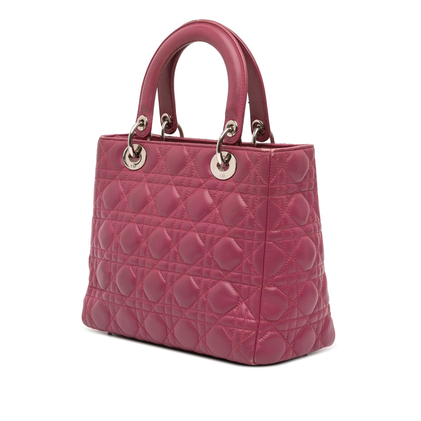 Dior Medium Lambskin Cannage Lady Dior