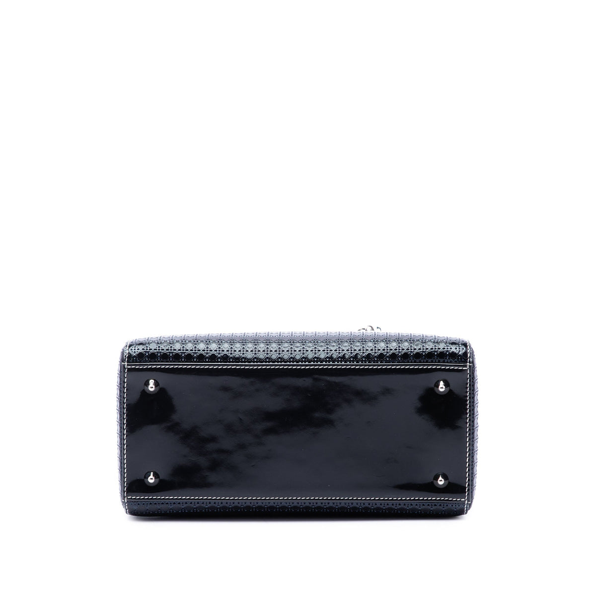 Dior Medium Ombre Metallic Patent Microcannage Lady Dior