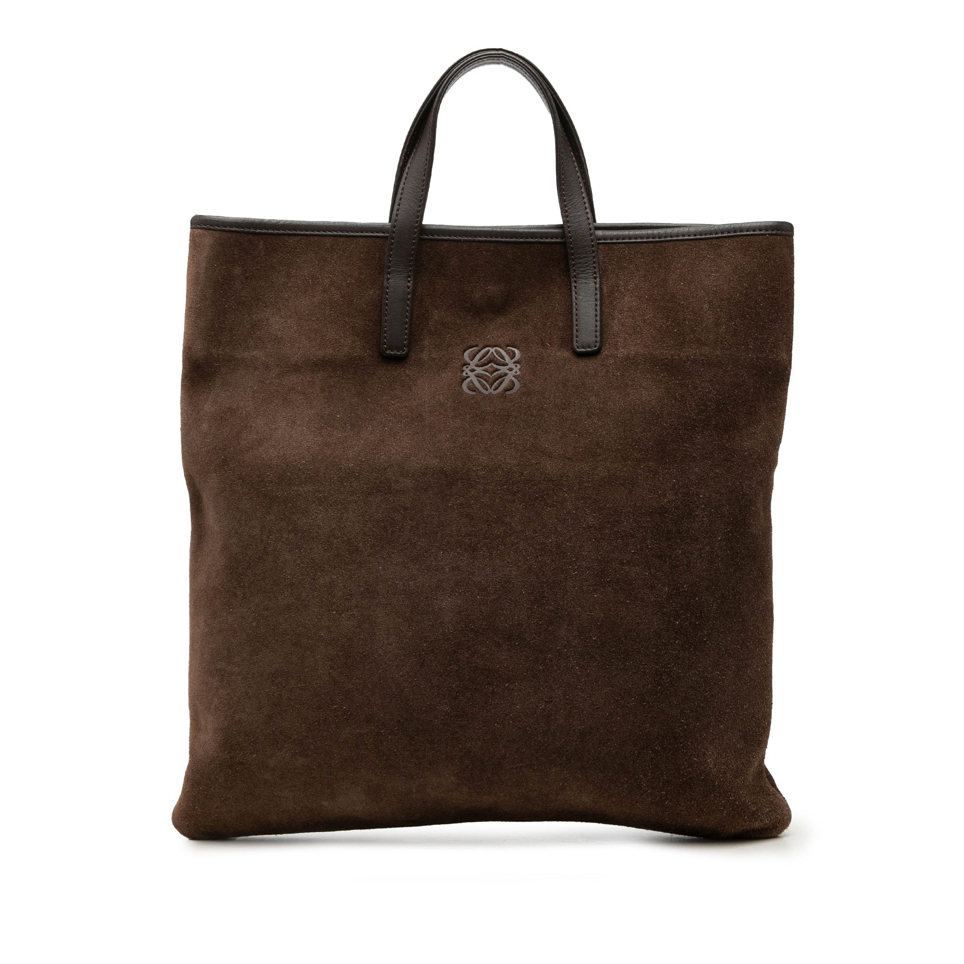 LOEWE Suede Anagram Tote