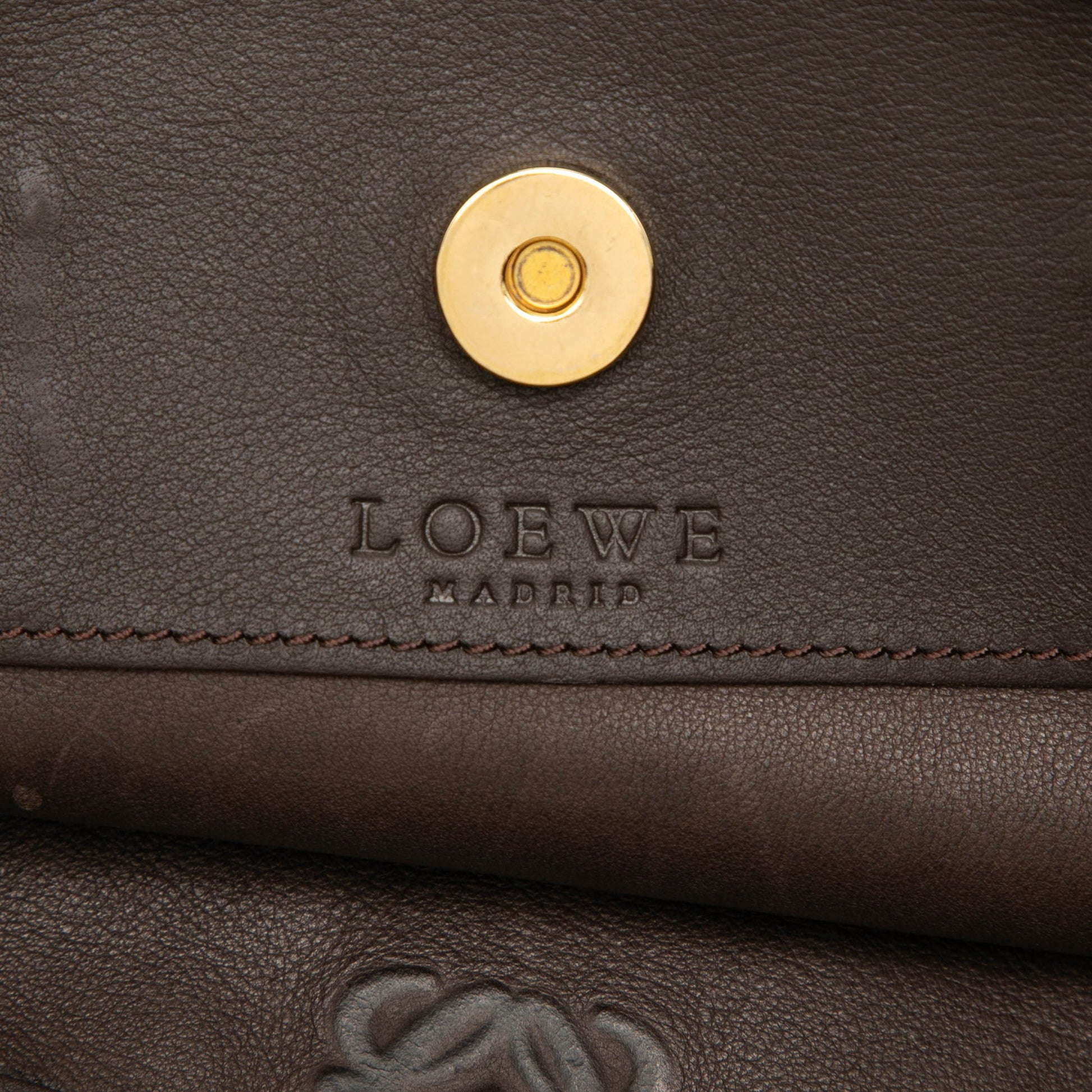 LOEWE Suede Anagram Tote