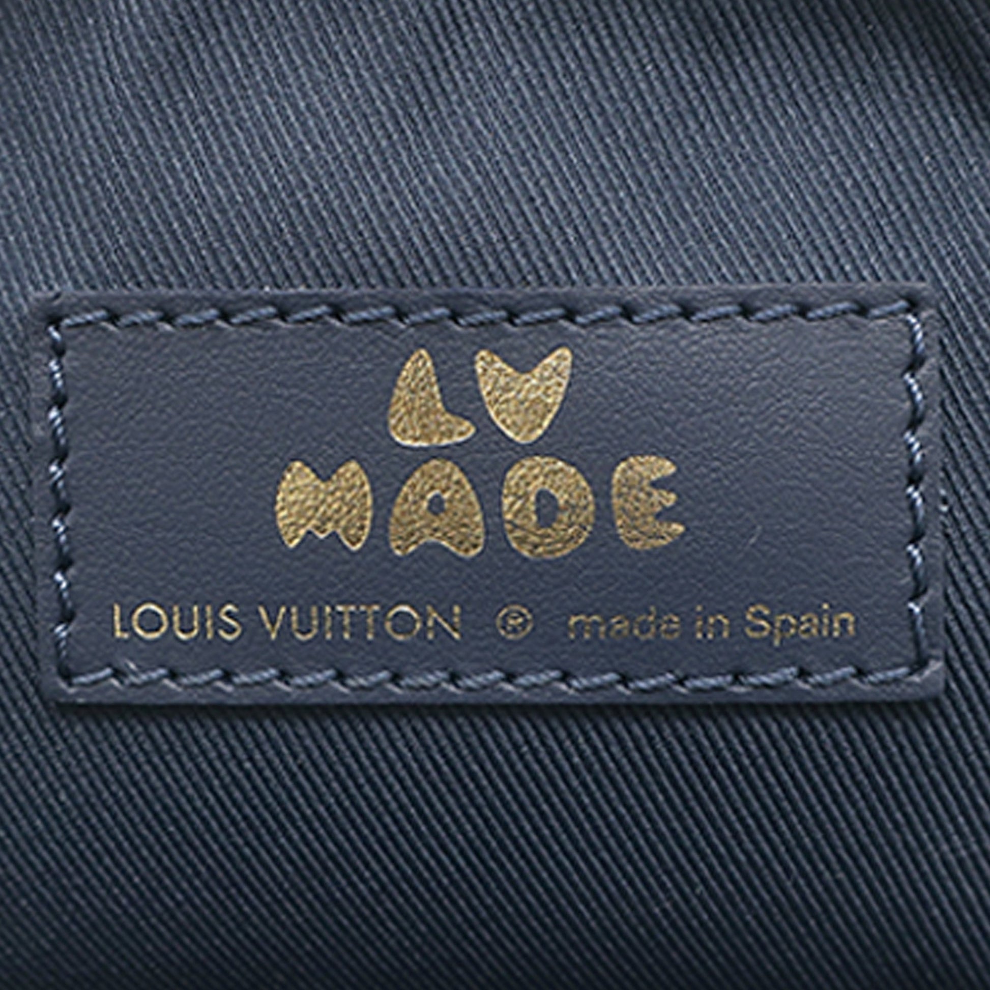 Louis Vuitton Nigo Monogram Denim and Taurillon Double Phone Pouch