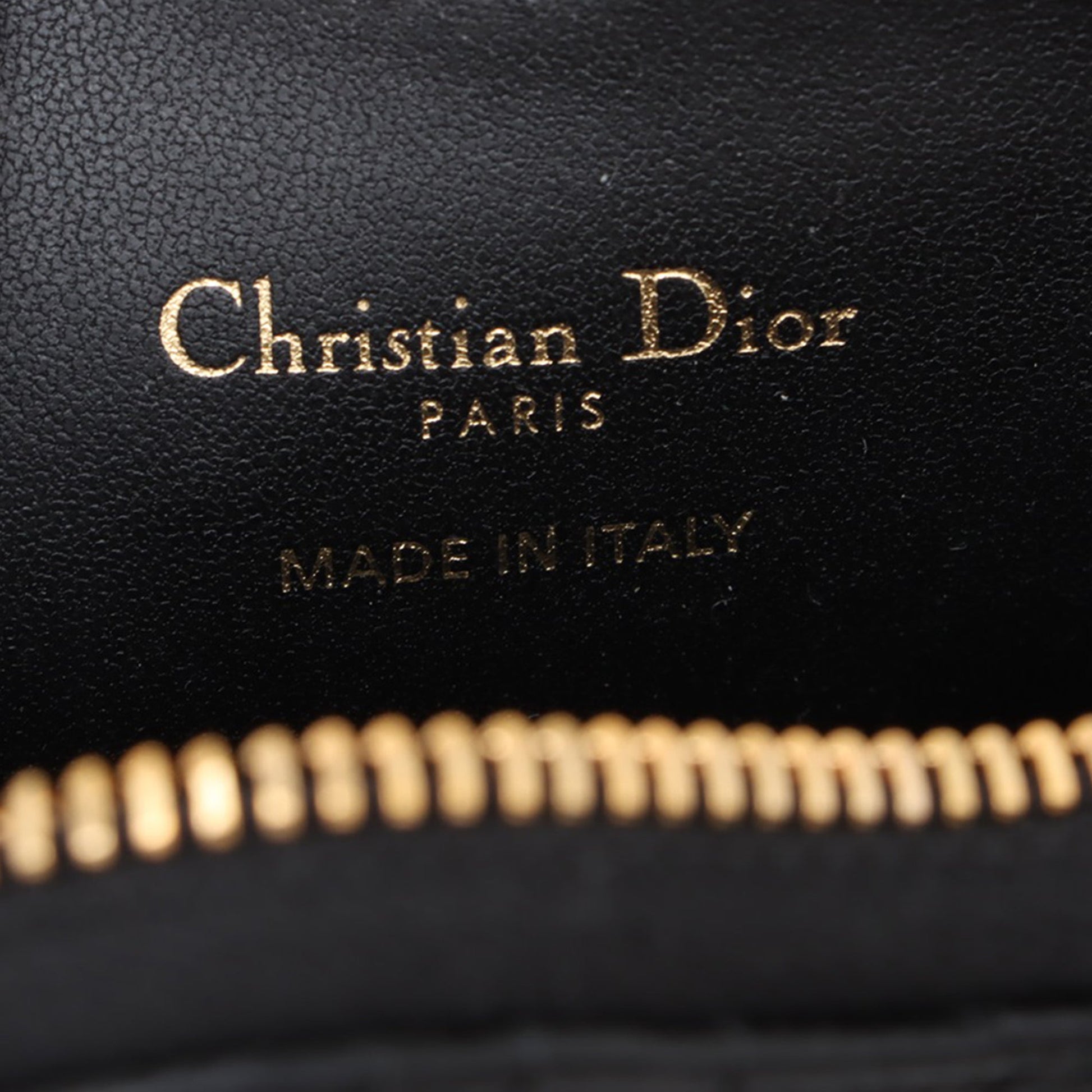 Dior DiorAmour Calfskin Cannage Caro Heart Pouch With Chain