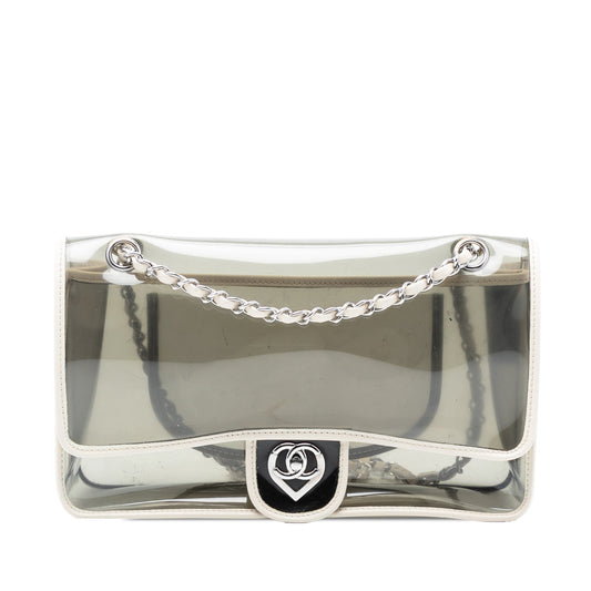 Chanel Large PVC and Lambskin Naked Flap
