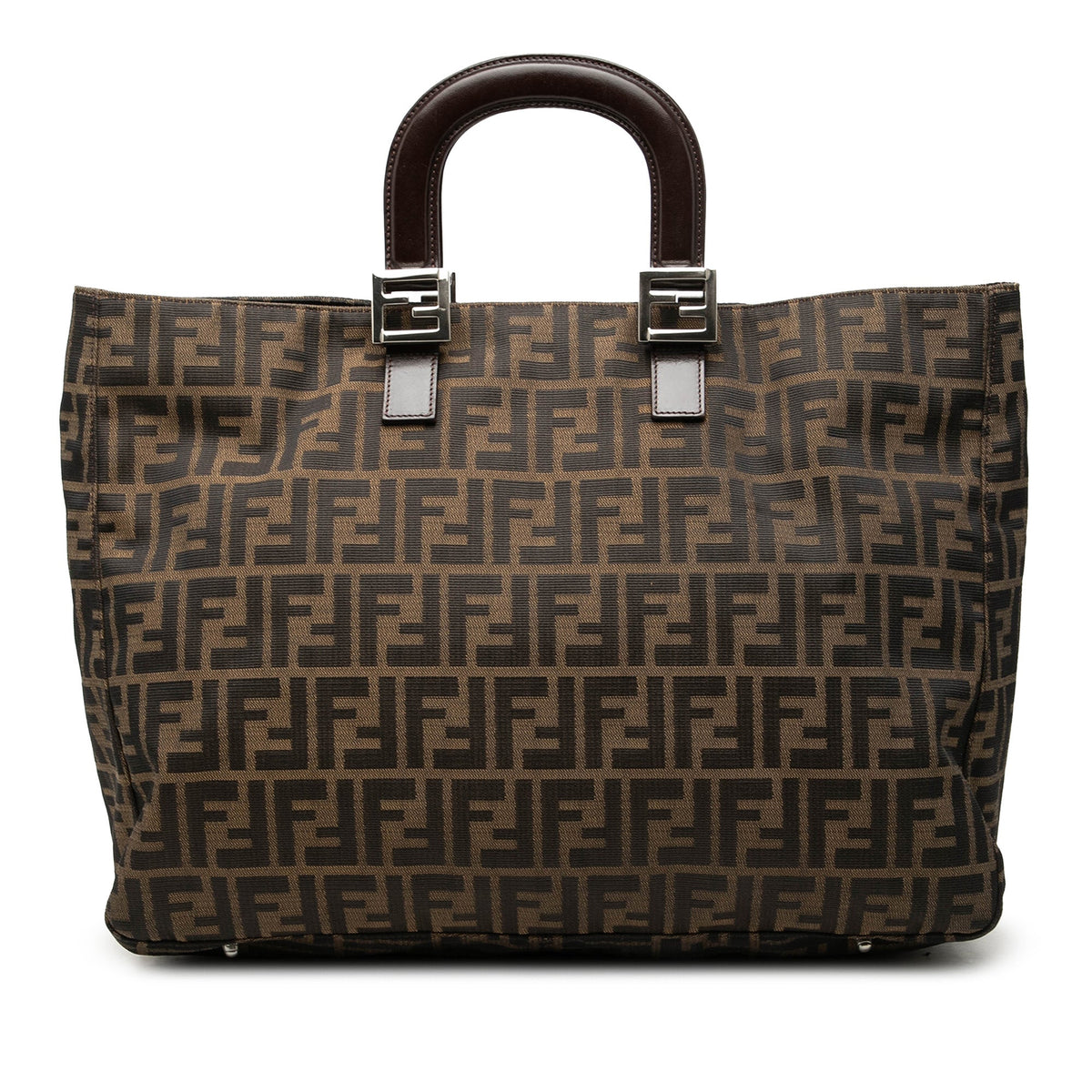 Fendi Large Zucca Canvas Twins Tote