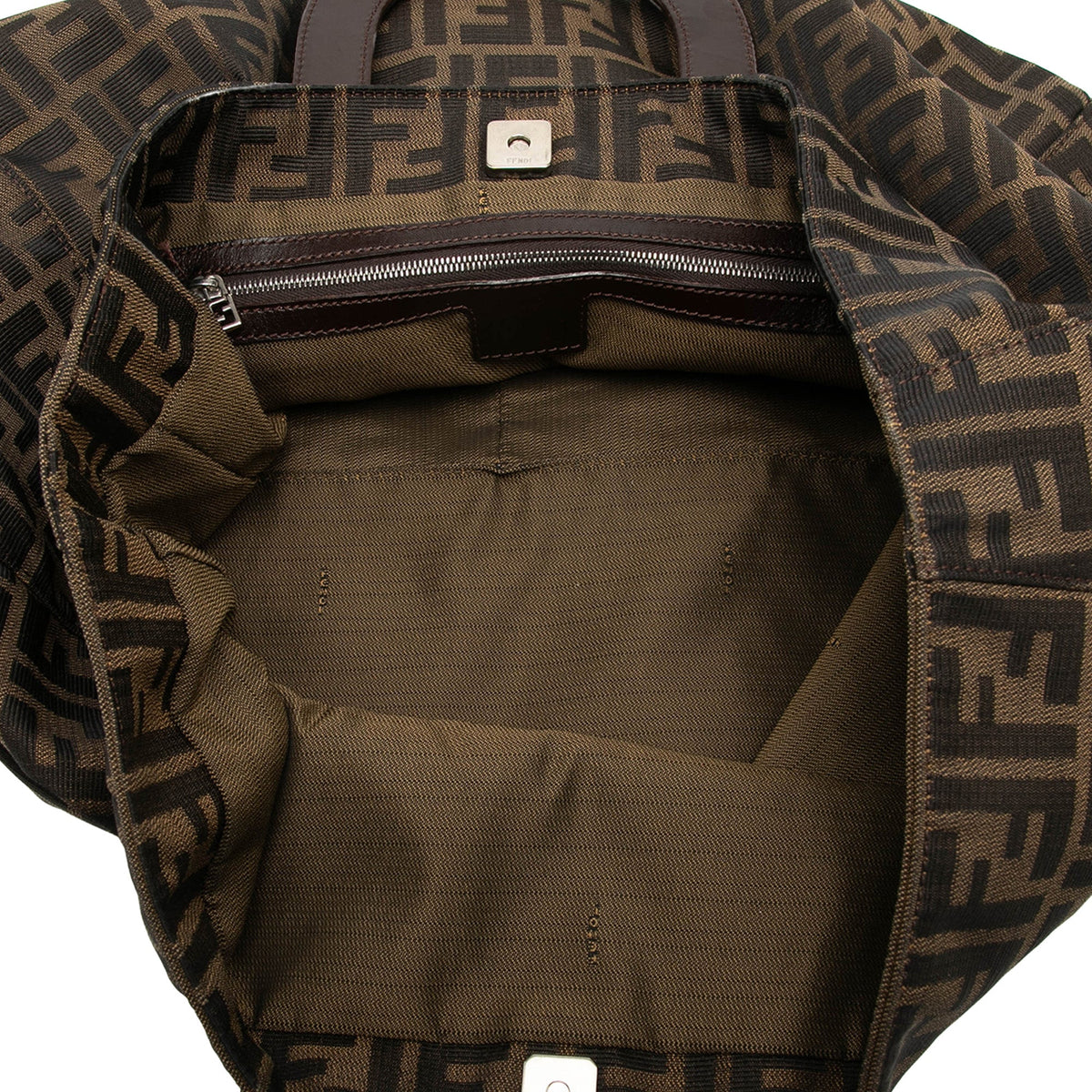 Fendi Large Zucca Canvas Twins Tote