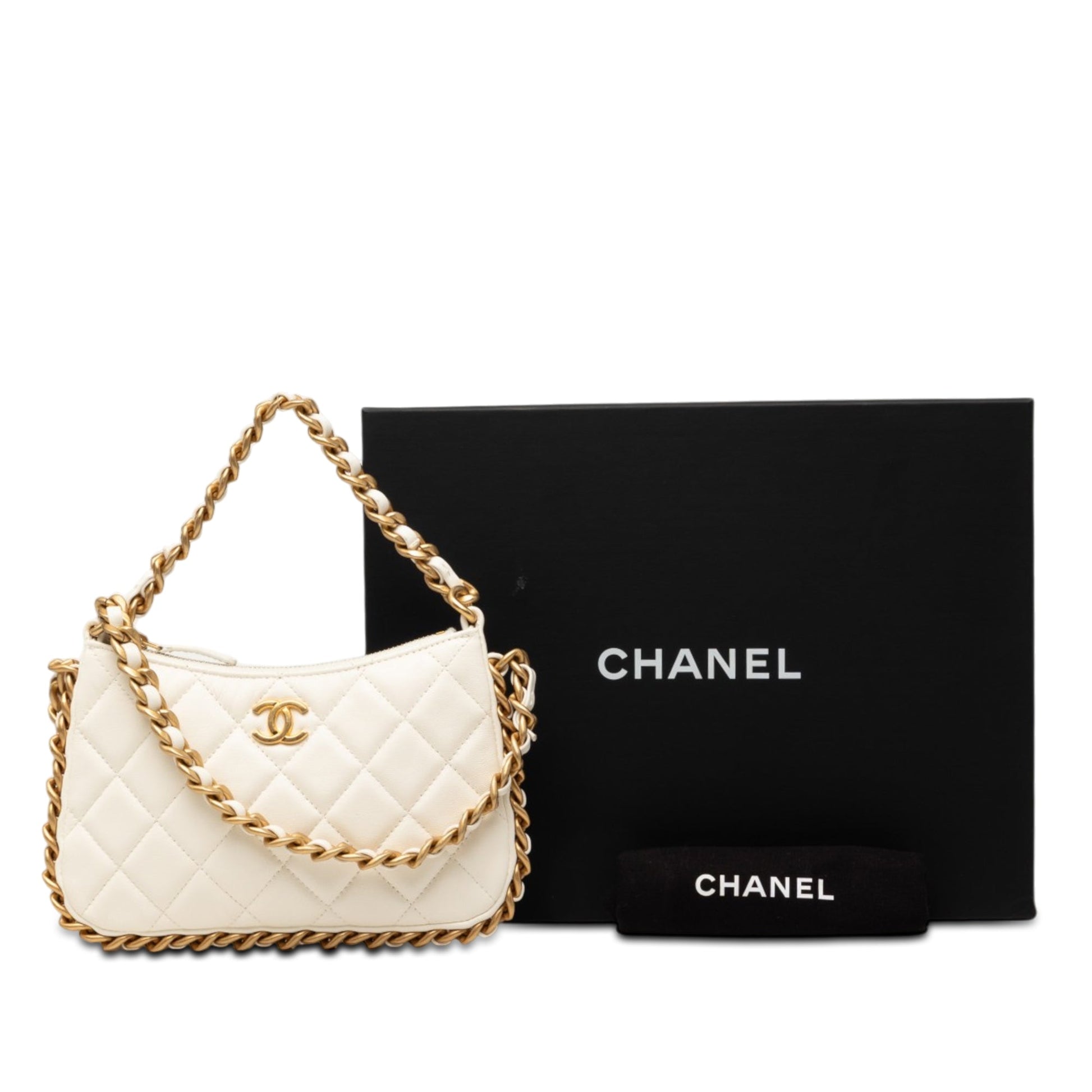 Chanel CC Quilted Lambskin Trendy Chain Around Hobo