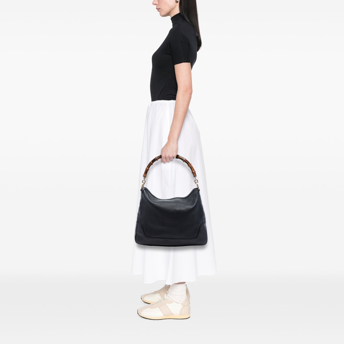 Gucci Calfskin Bamboo Diana Satchel