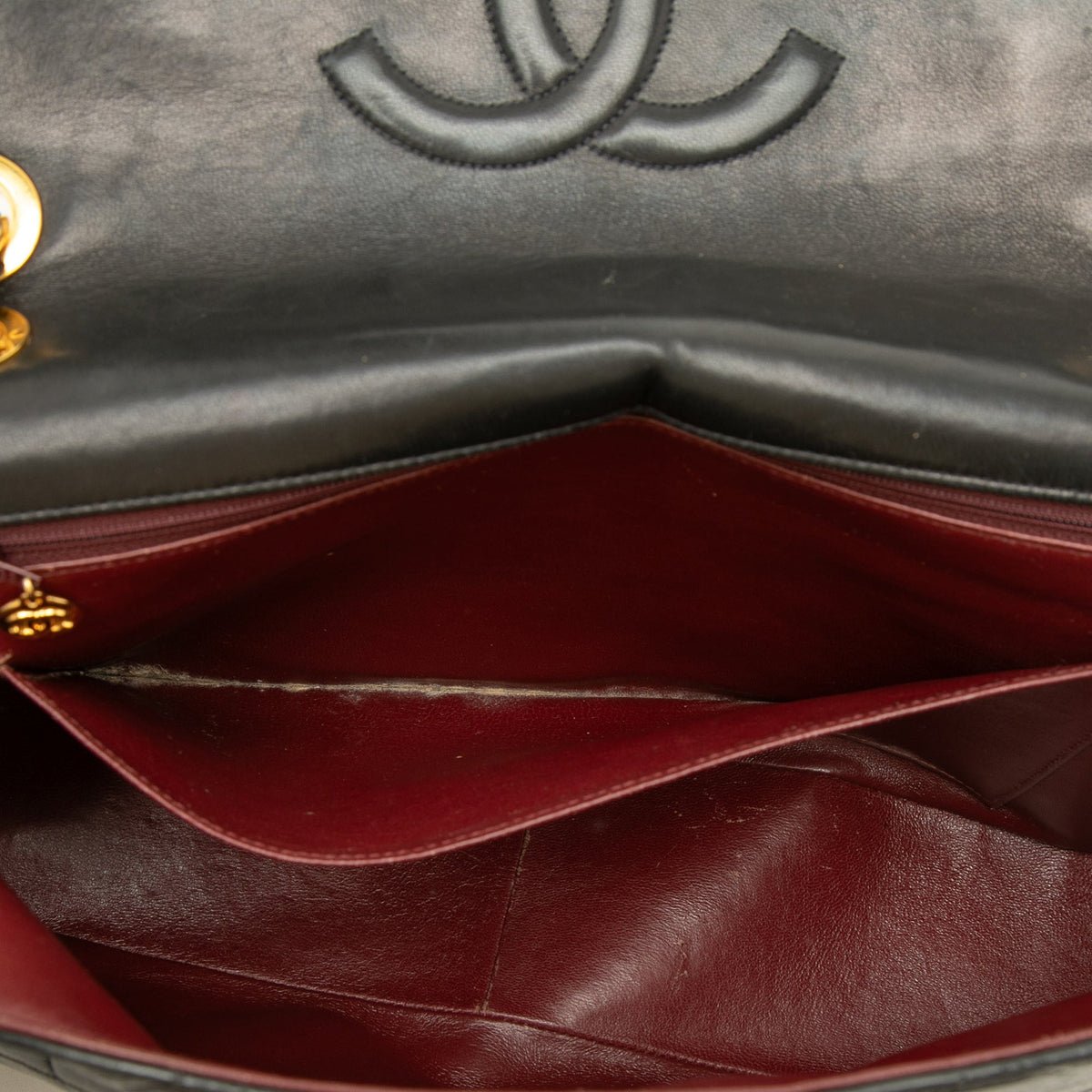 Chanel Maxi XL Classic Lambskin Single Flap — Black
