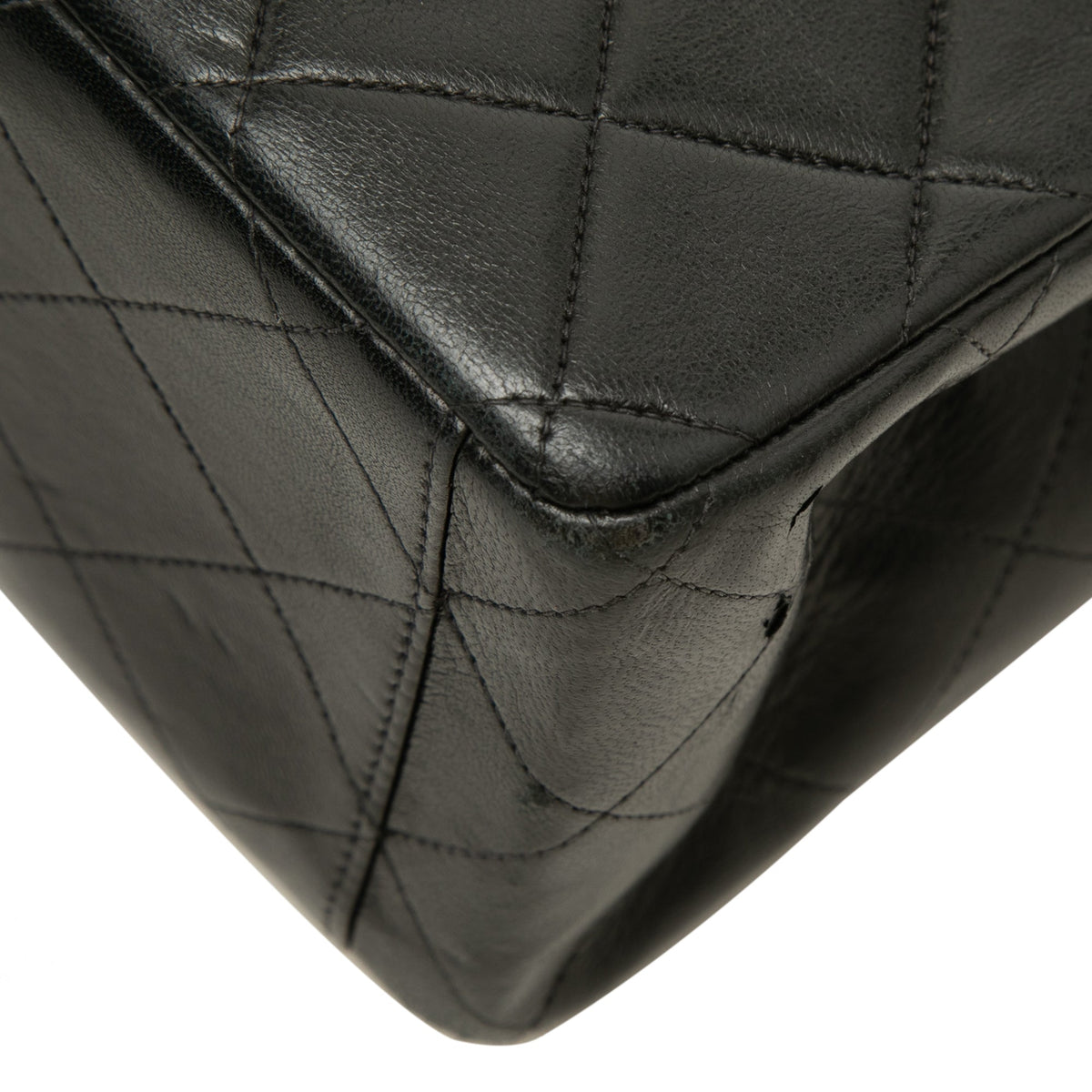 Chanel Maxi XL Classic Lambskin Single Flap — Black