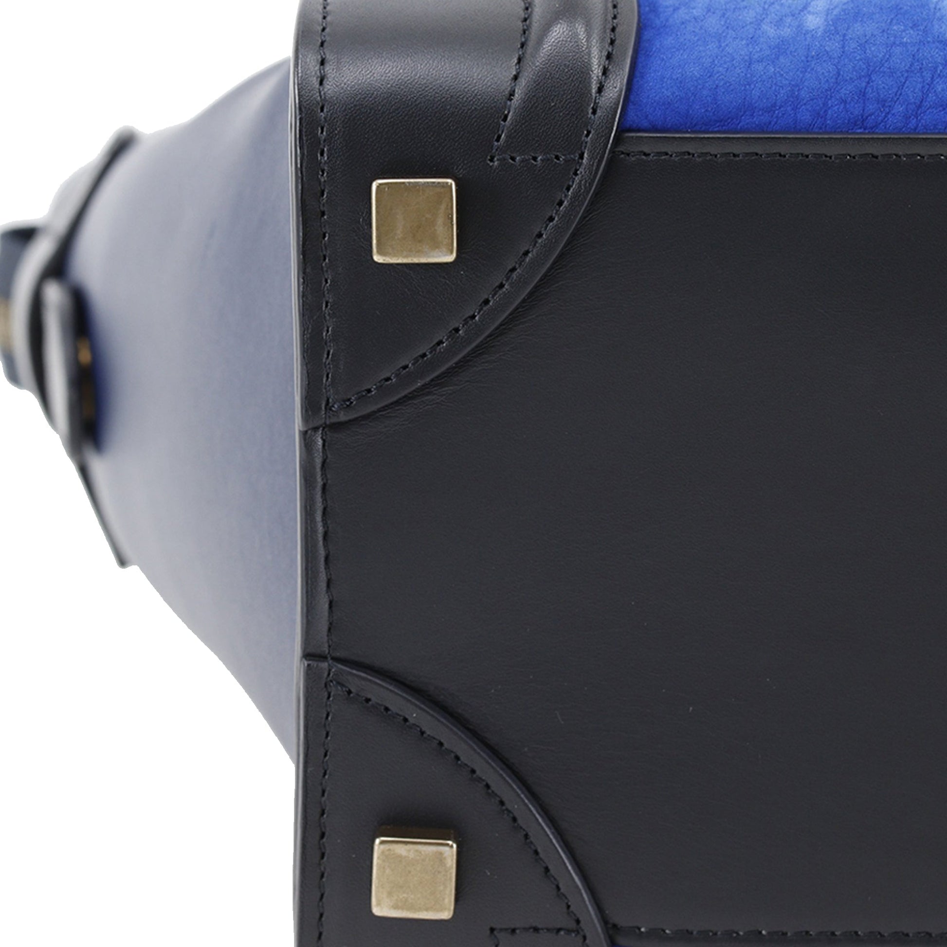 Celine Micro Tricolor Nubuck and Calfskin Luggage Tote