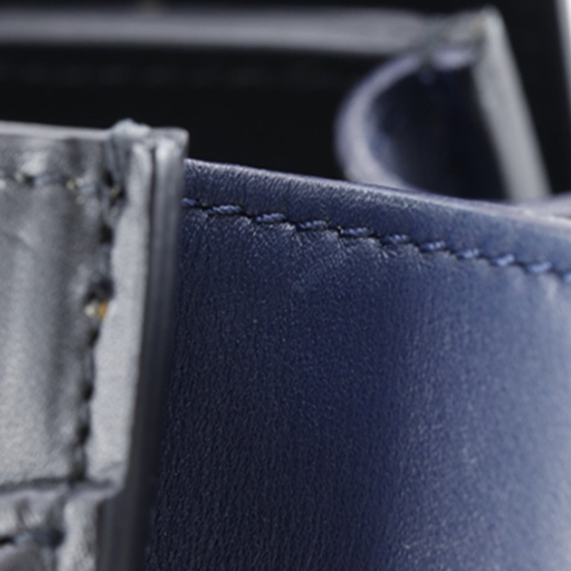 Celine Micro Tricolor Nubuck and Calfskin Luggage Tote