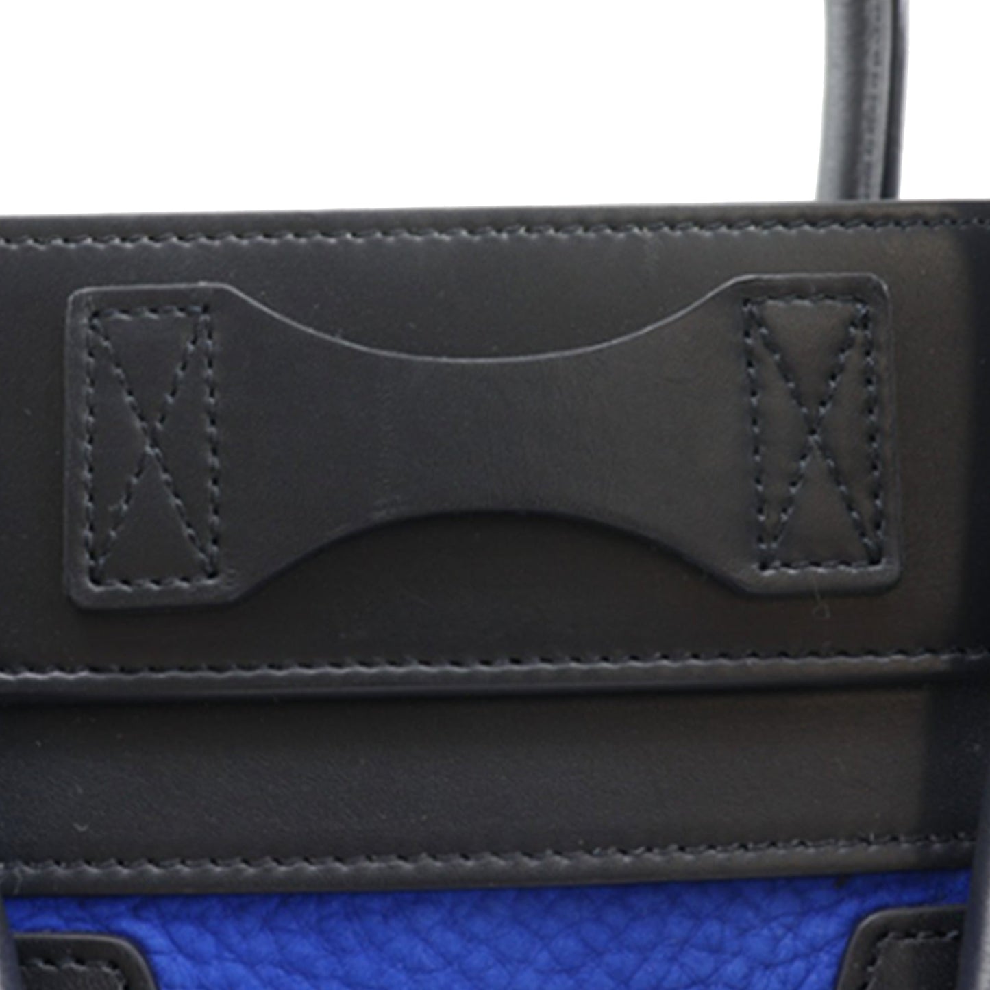 Celine Micro Tricolor Nubuck and Calfskin Luggage Tote