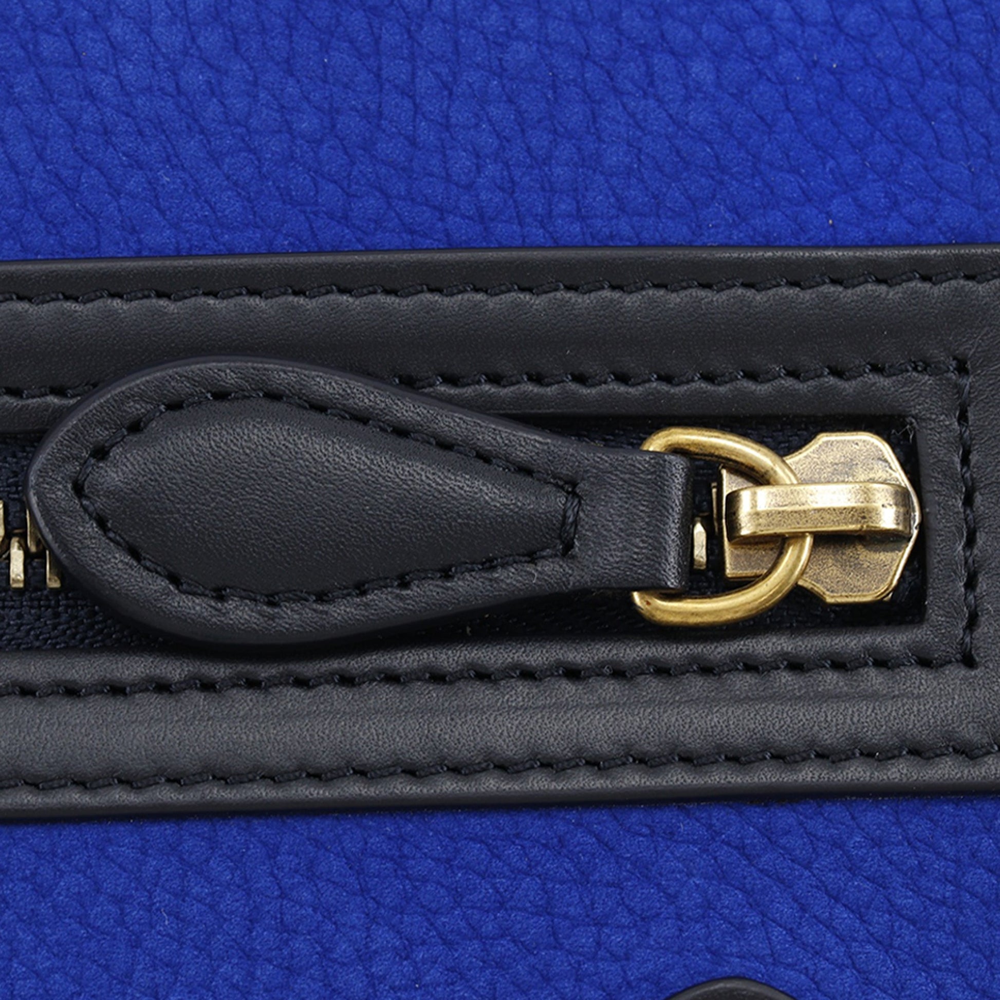 Celine Micro Tricolor Nubuck and Calfskin Luggage Tote