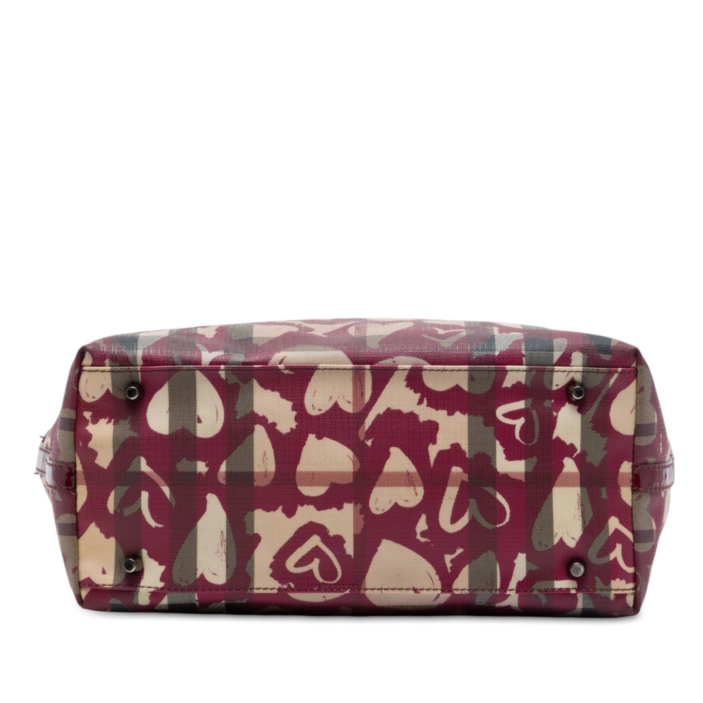 Burberry House Check Coated Canvas Hearts Gracie Tote