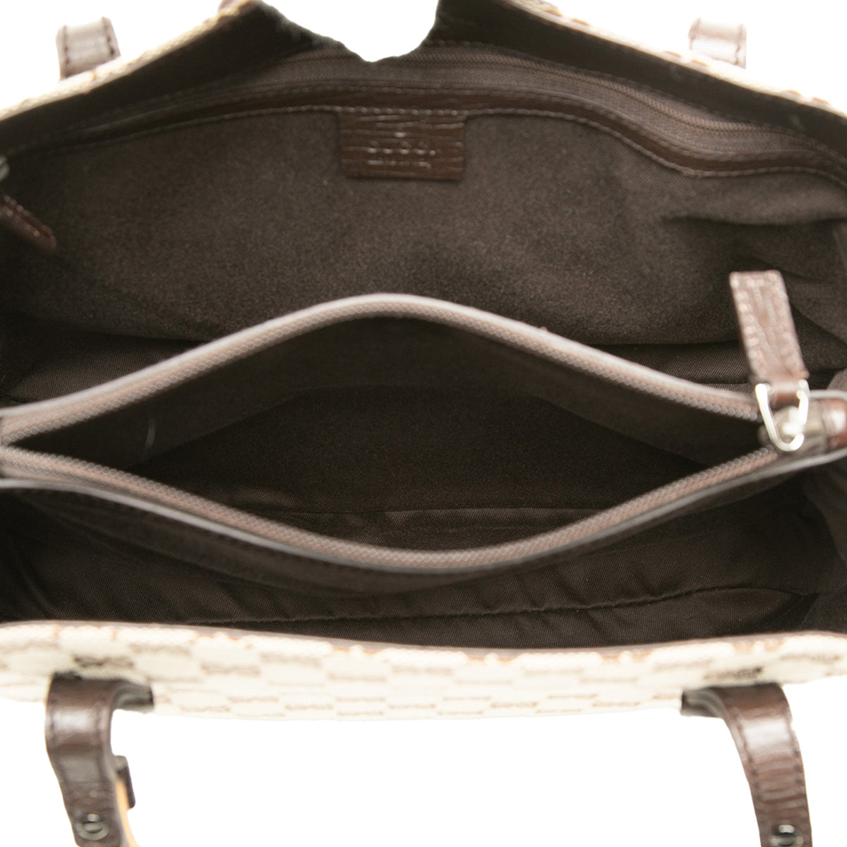 Gucci GG Canvas Bamboo Tote — Beige