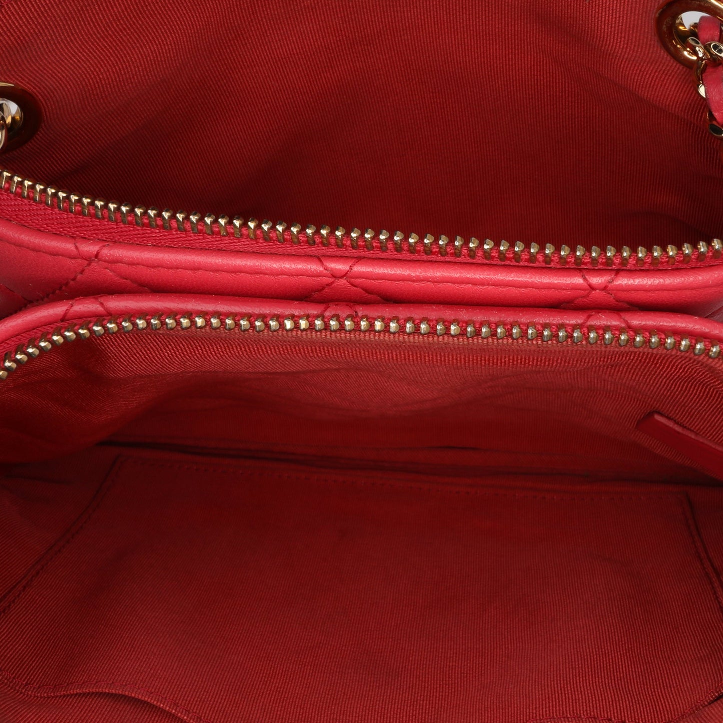 Chanel Quilted Lambskin Double Case with Chain