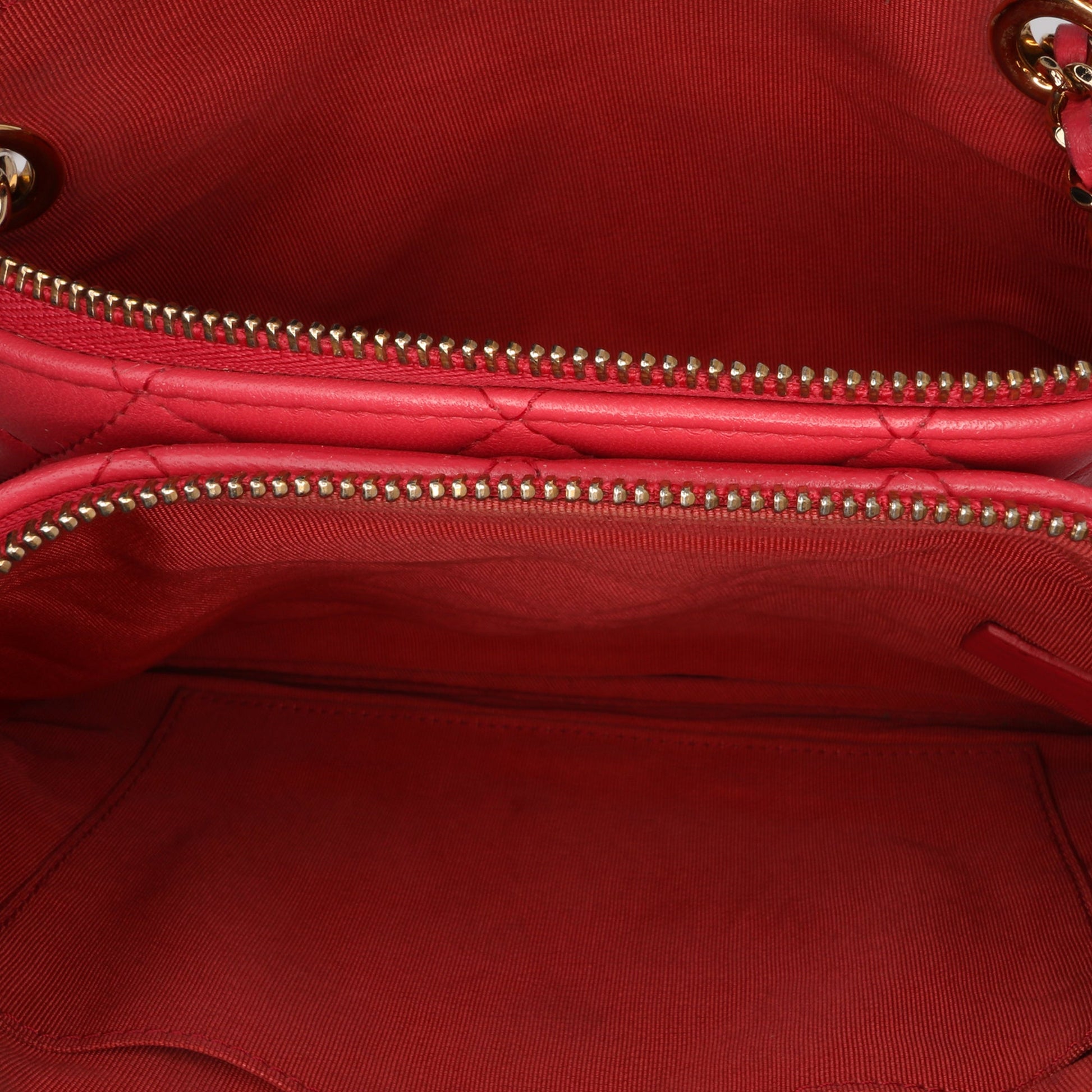 Chanel Quilted Lambskin Double Case with Chain