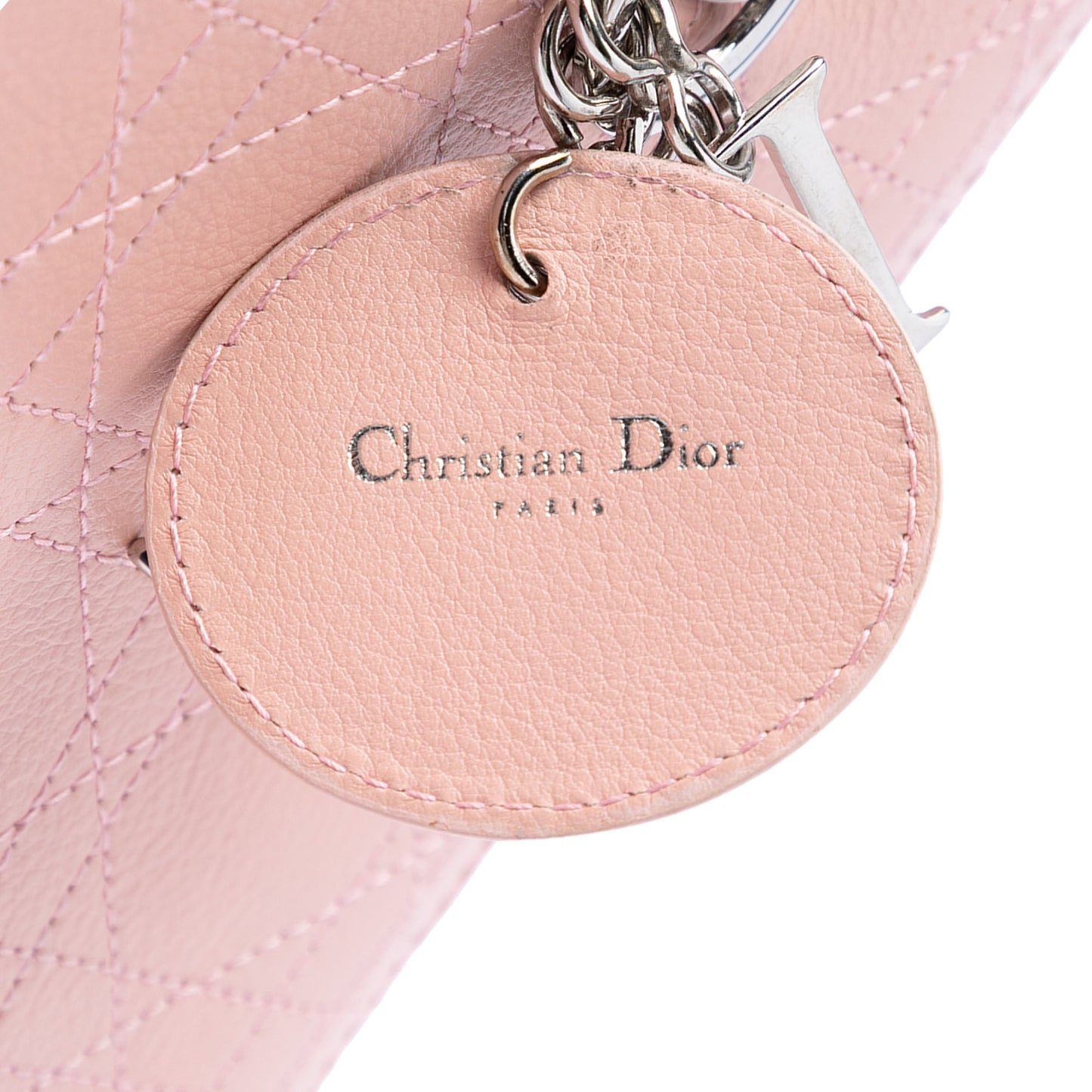 Dior Medium Calfskin Cannage Stitched Lady Dior
