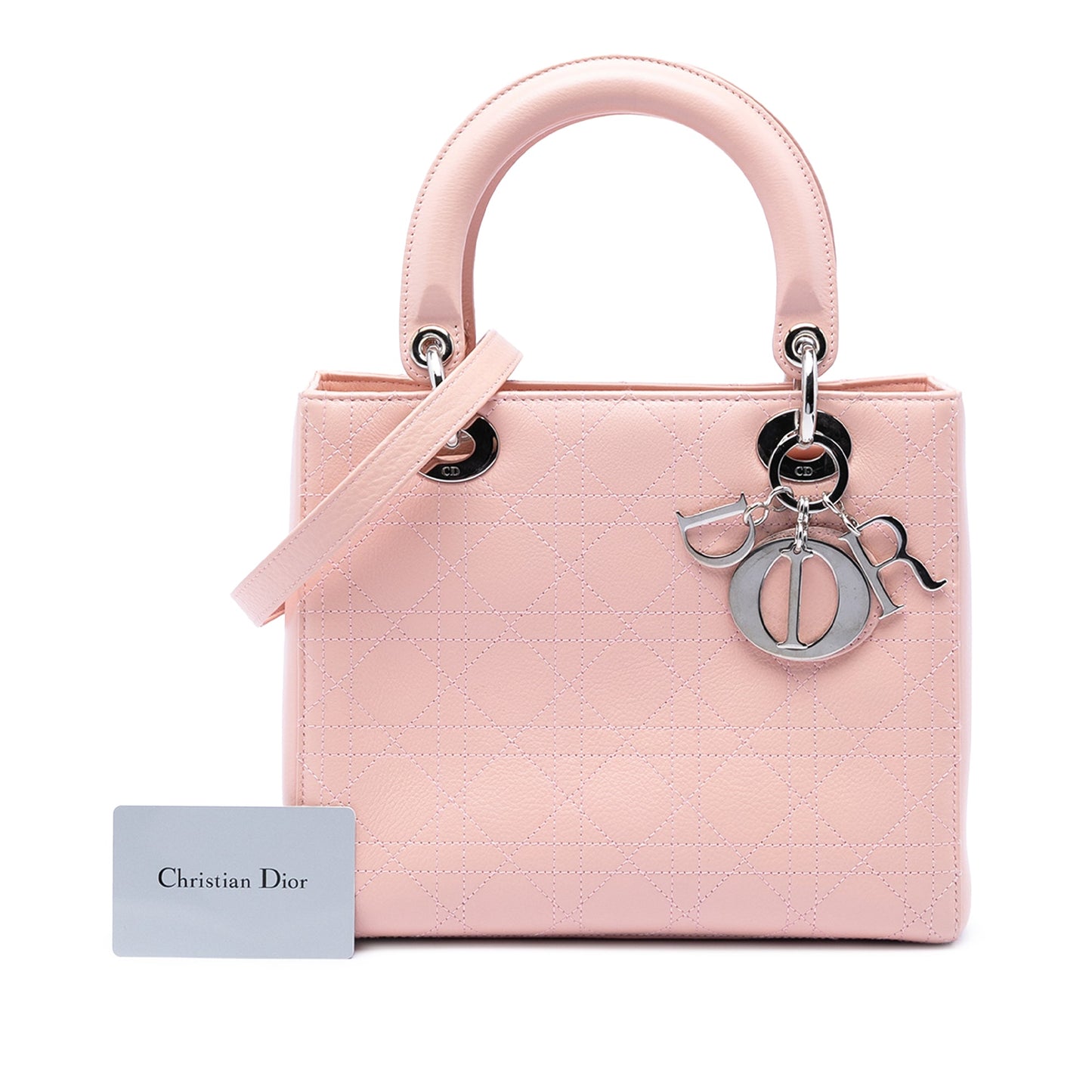Dior Medium Calfskin Cannage Stitched Lady Dior