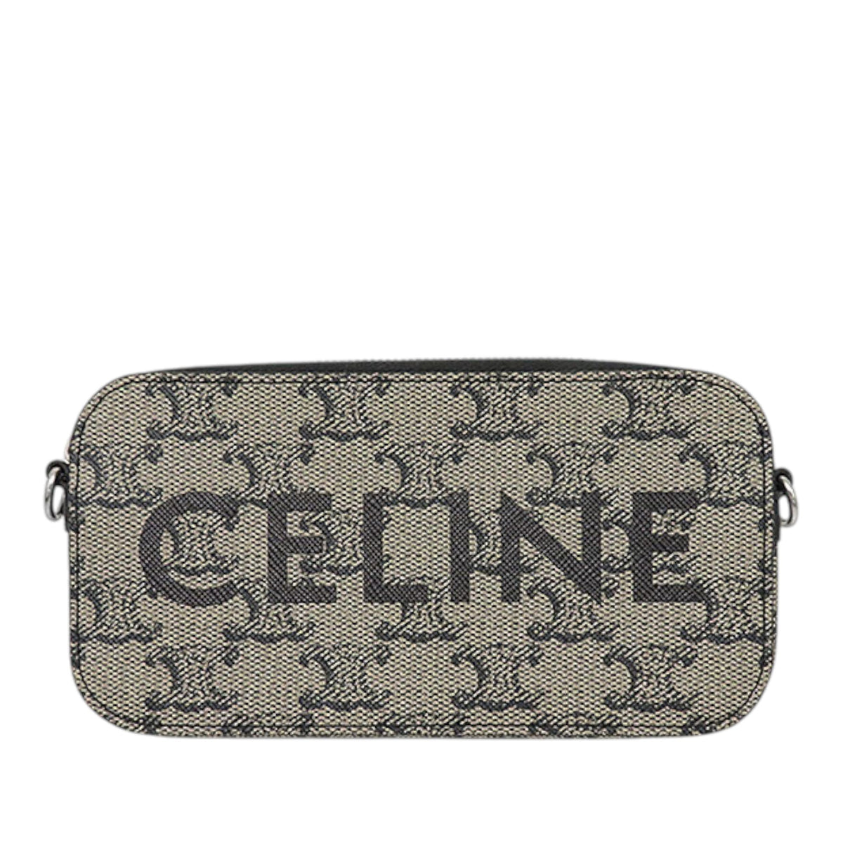 Celine Triomphe Coated Canvas Logo Horizontal Pouch