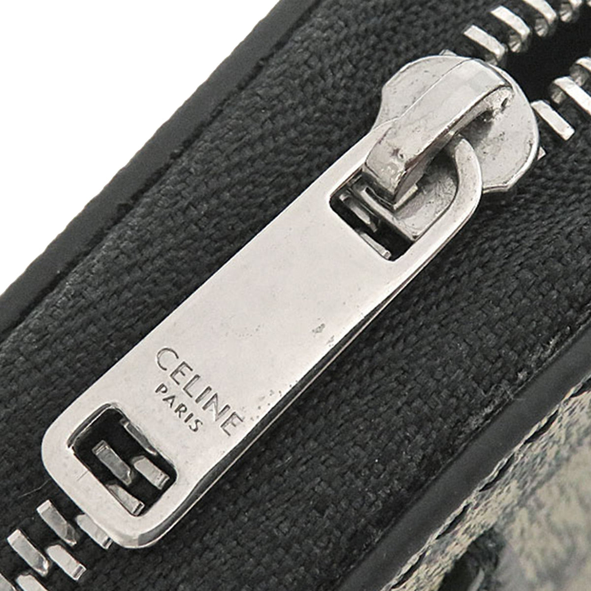 Celine Triomphe Coated Canvas Logo Horizontal Pouch
