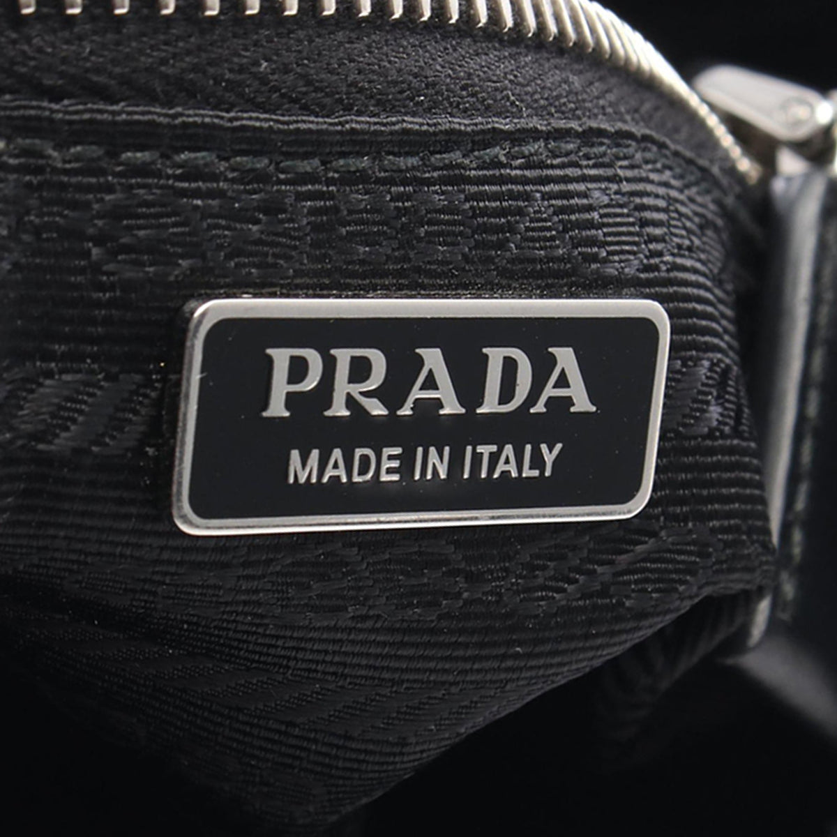 Prada Re Nylon and Shiny Calfskin Re Edition 2002 Moon Satchel