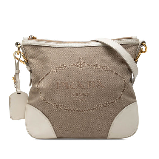 Prada Canvas Canapa Logo Crossbody