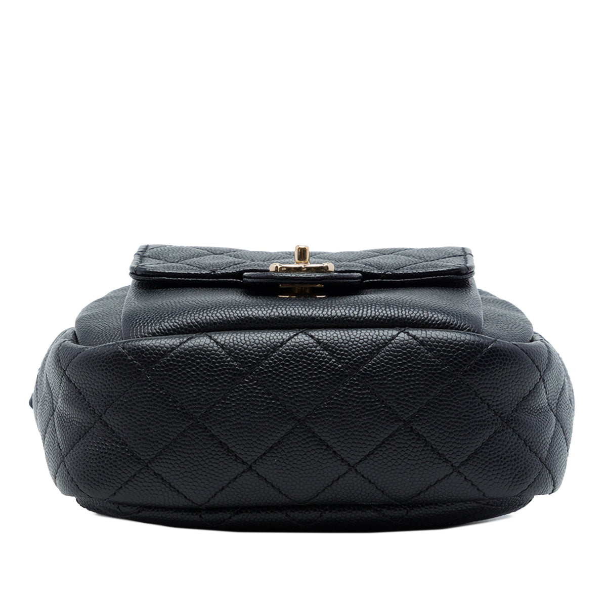 Chanel CC Quilted Caviar Day Camera Bag — Black