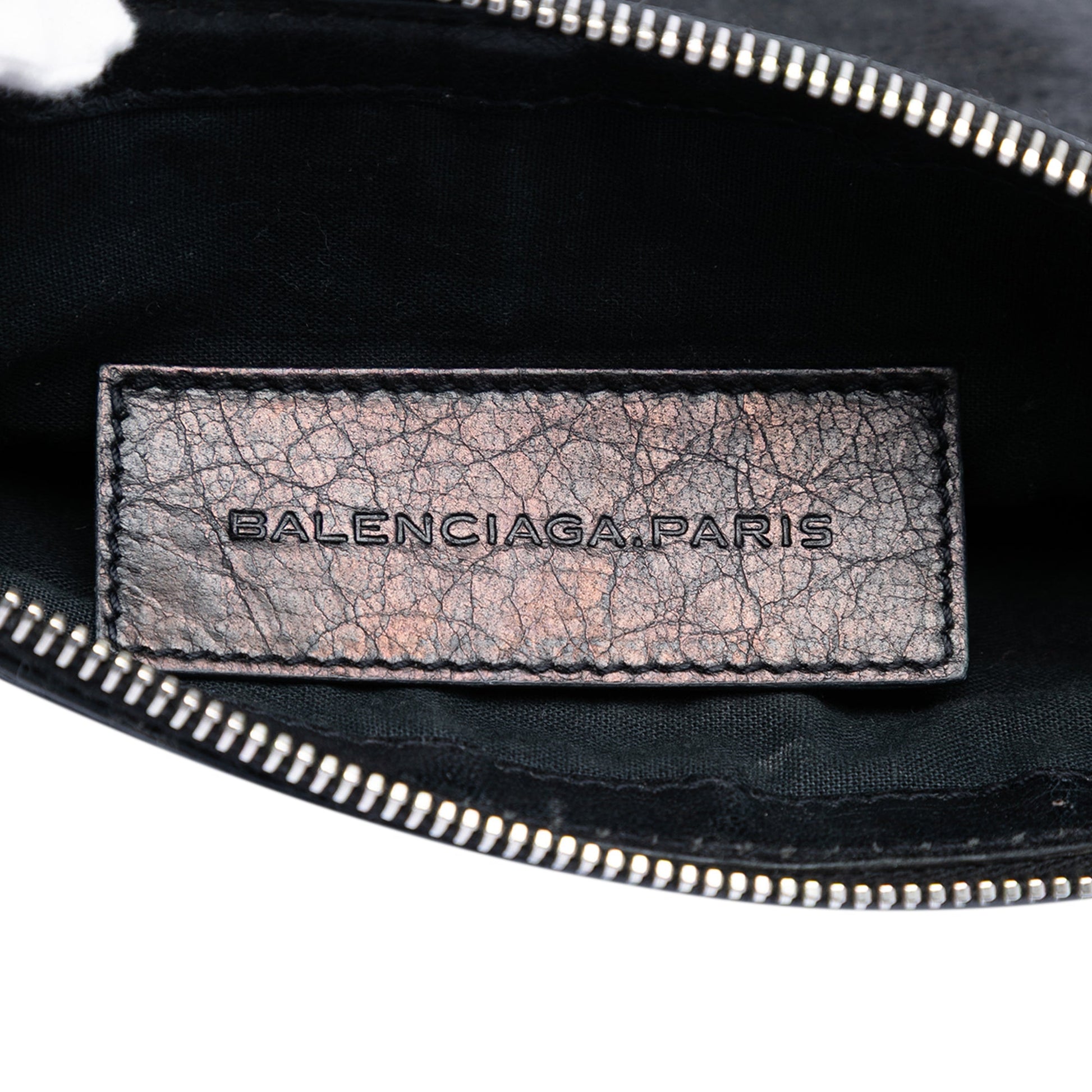 Balenciaga Lambskin Motocross Classic Clip S Clutch