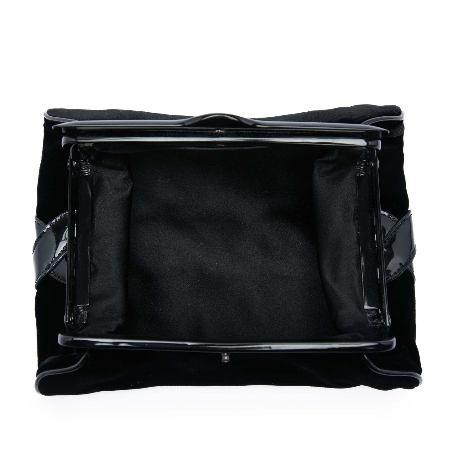 Bottega Veneta Velvet and Patent Clutch