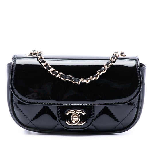 Chanel Mini CC Quilted Patent Single Flap