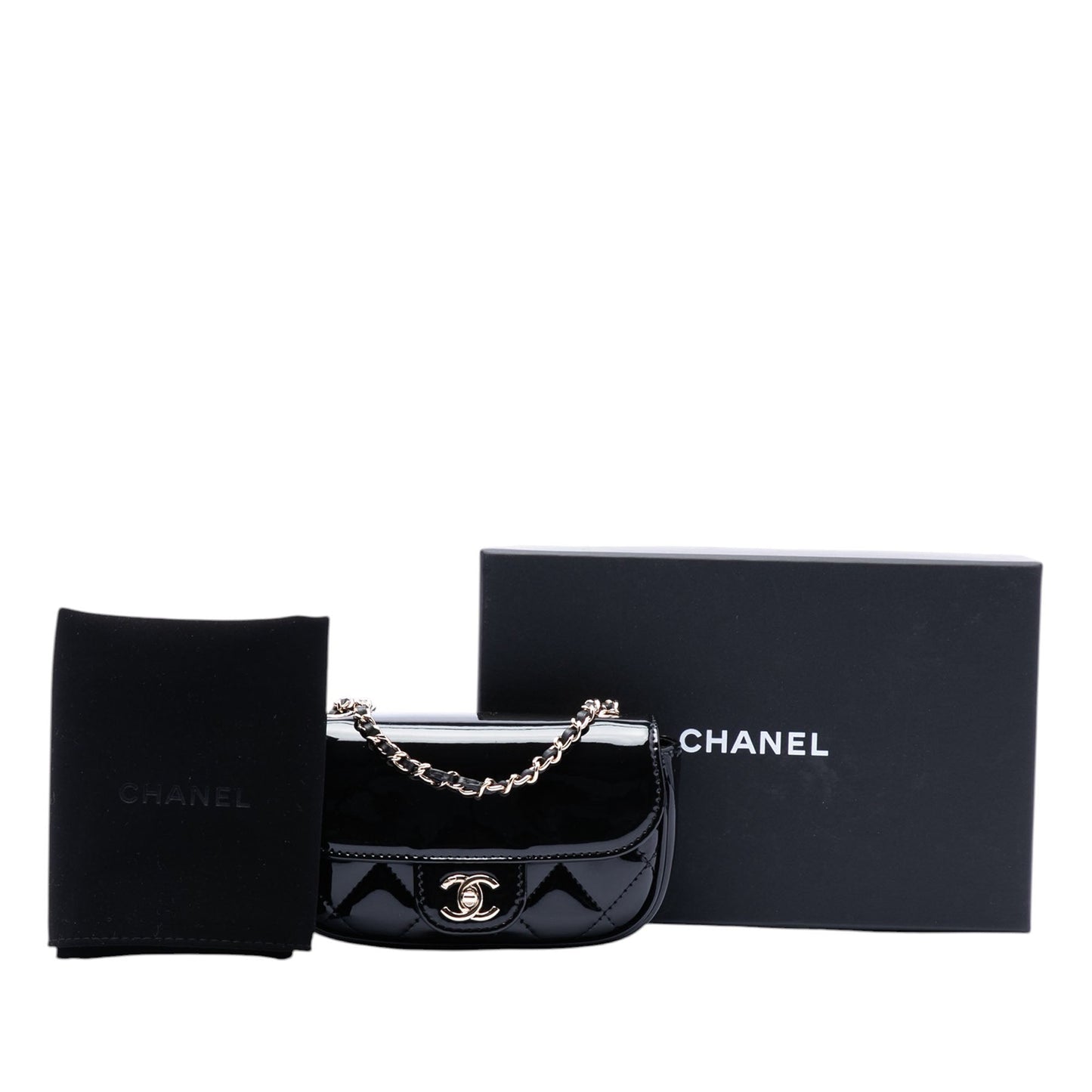 Chanel Mini CC Quilted Patent Single Flap
