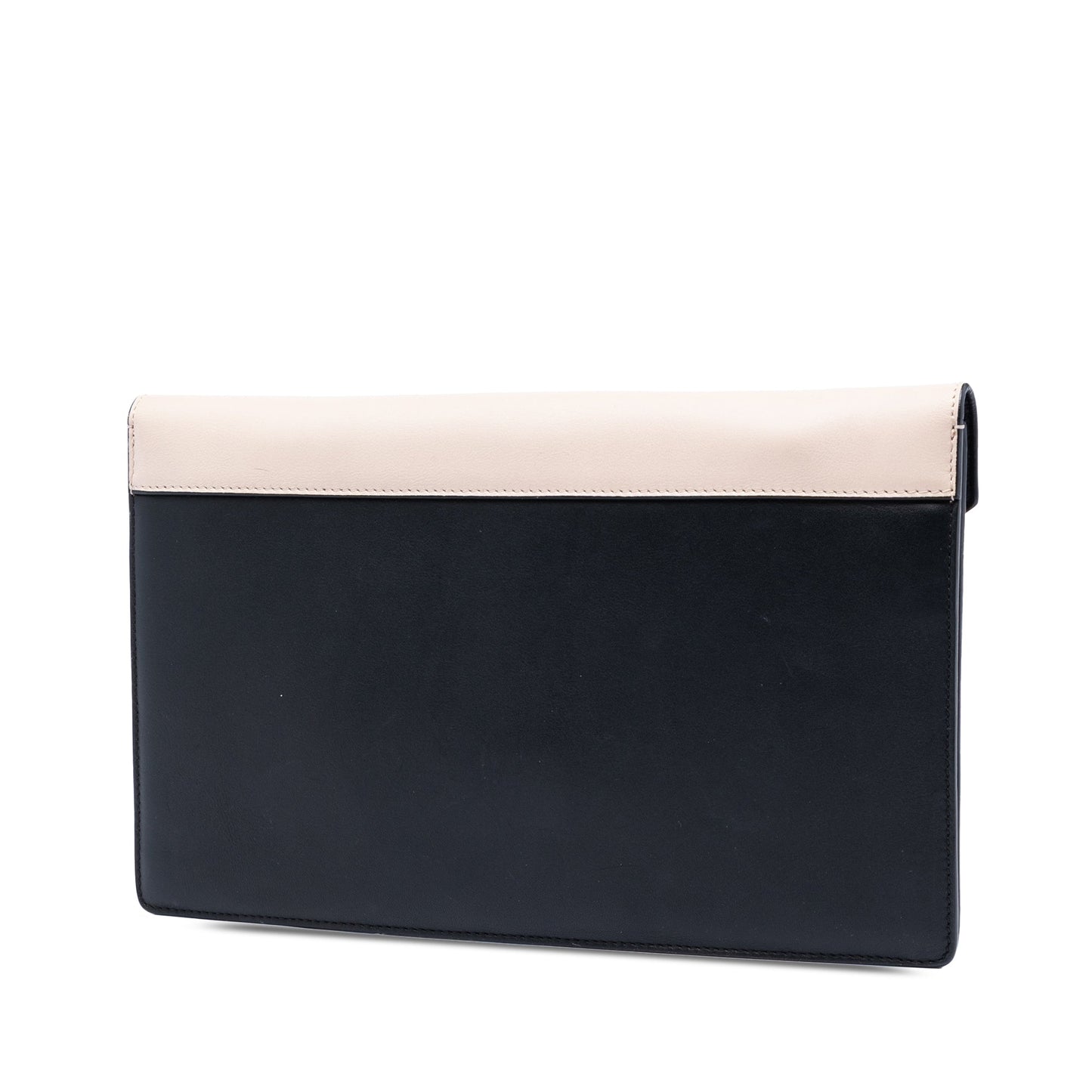 Celine Calfskin and Pony Hair Diamond Clutch