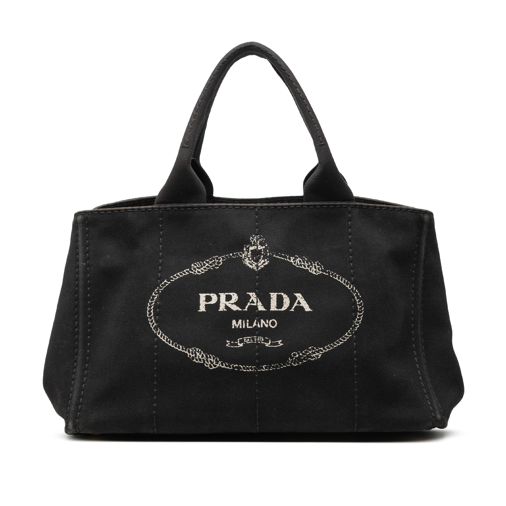Prada Canvas Canapa Logo Satchel