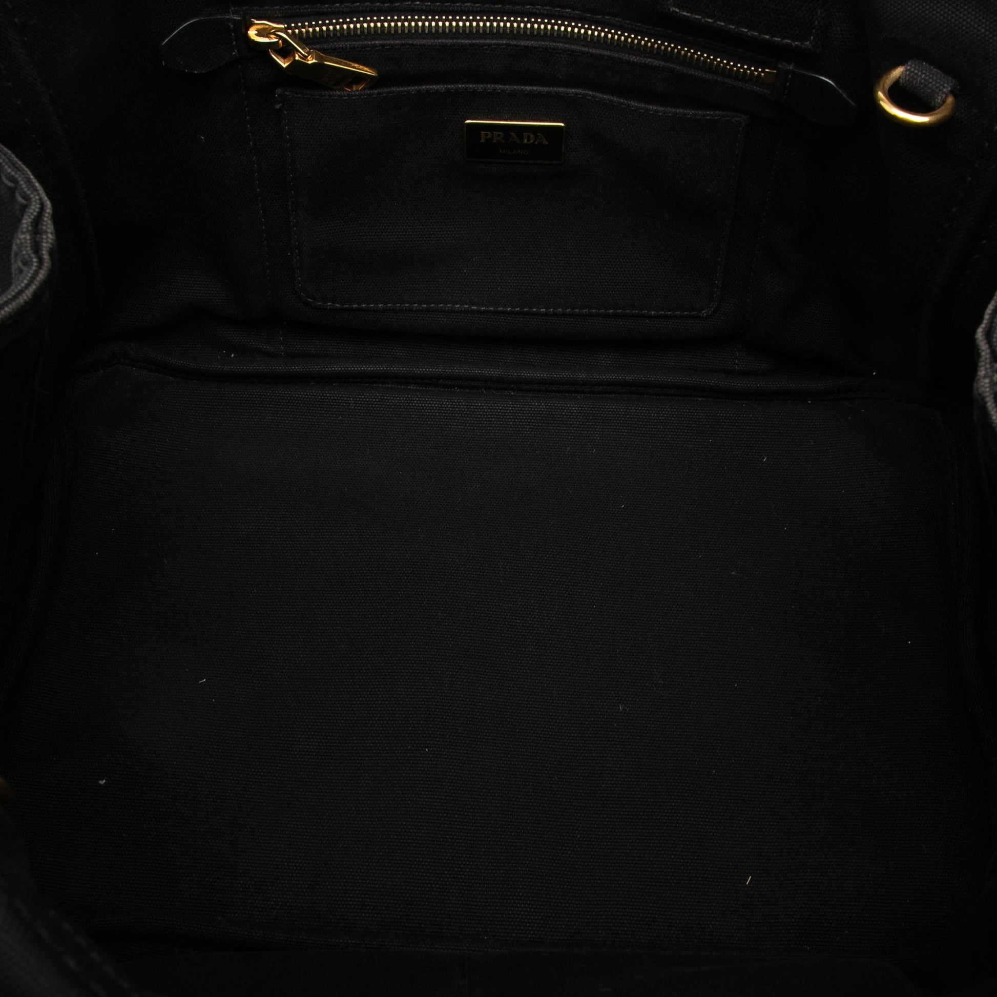 Prada Canvas Canapa Logo Satchel