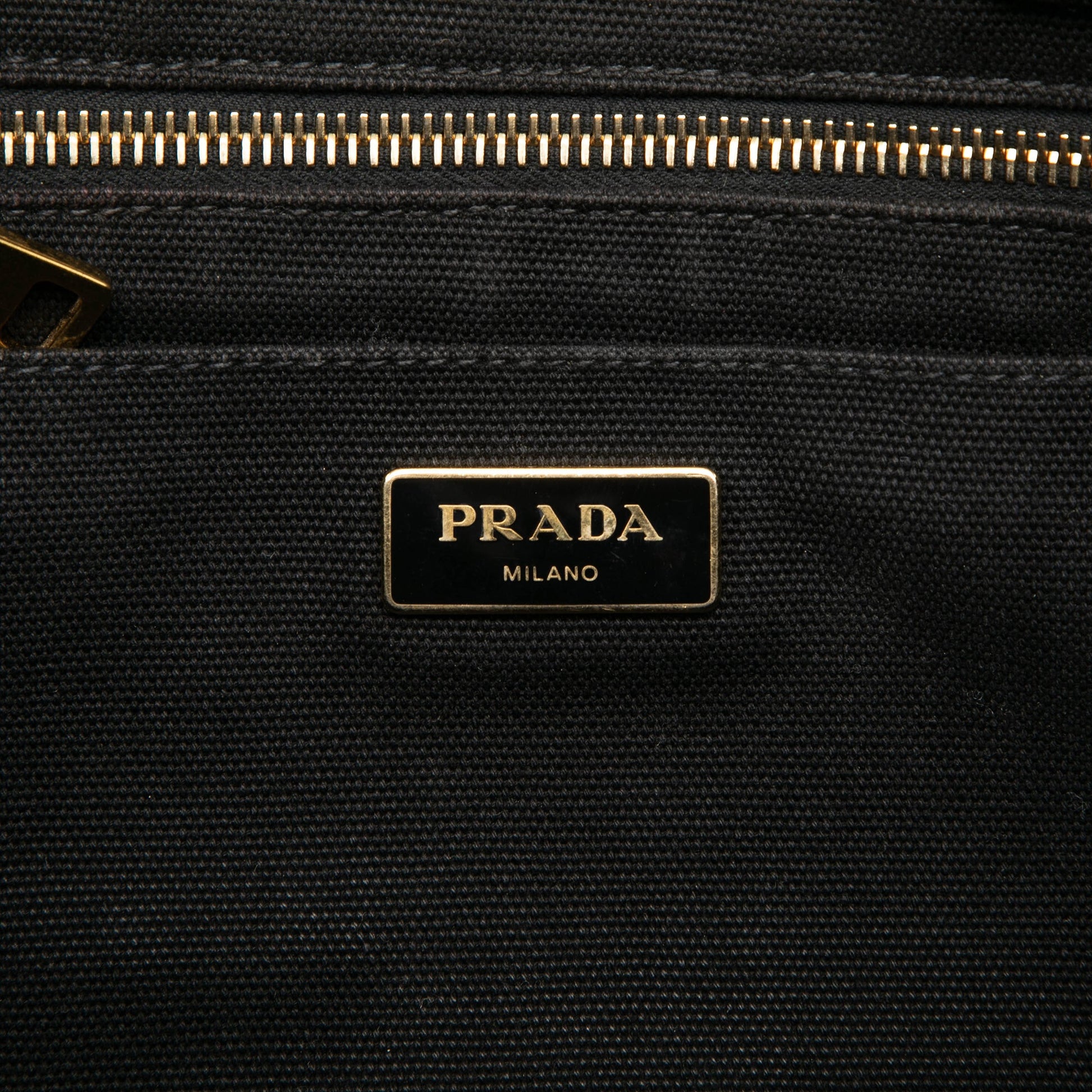 Prada Canvas Canapa Logo Satchel