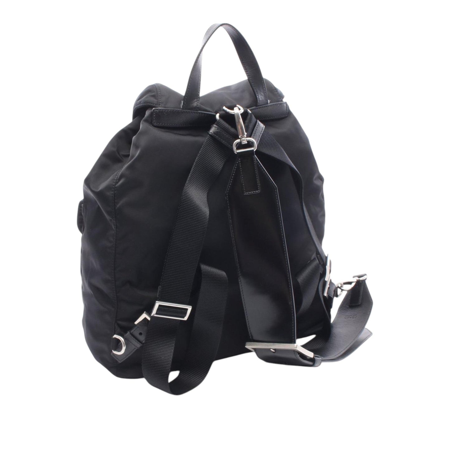 Prada Saffiano Trimmed Tessuto Backpack