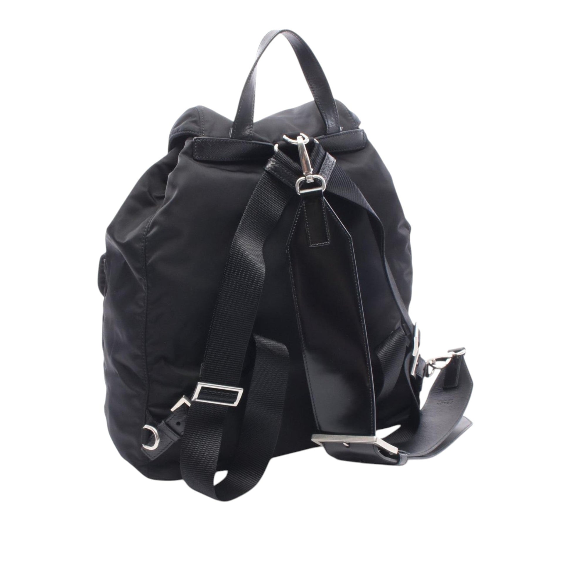 Prada Saffiano Trimmed Tessuto Backpack