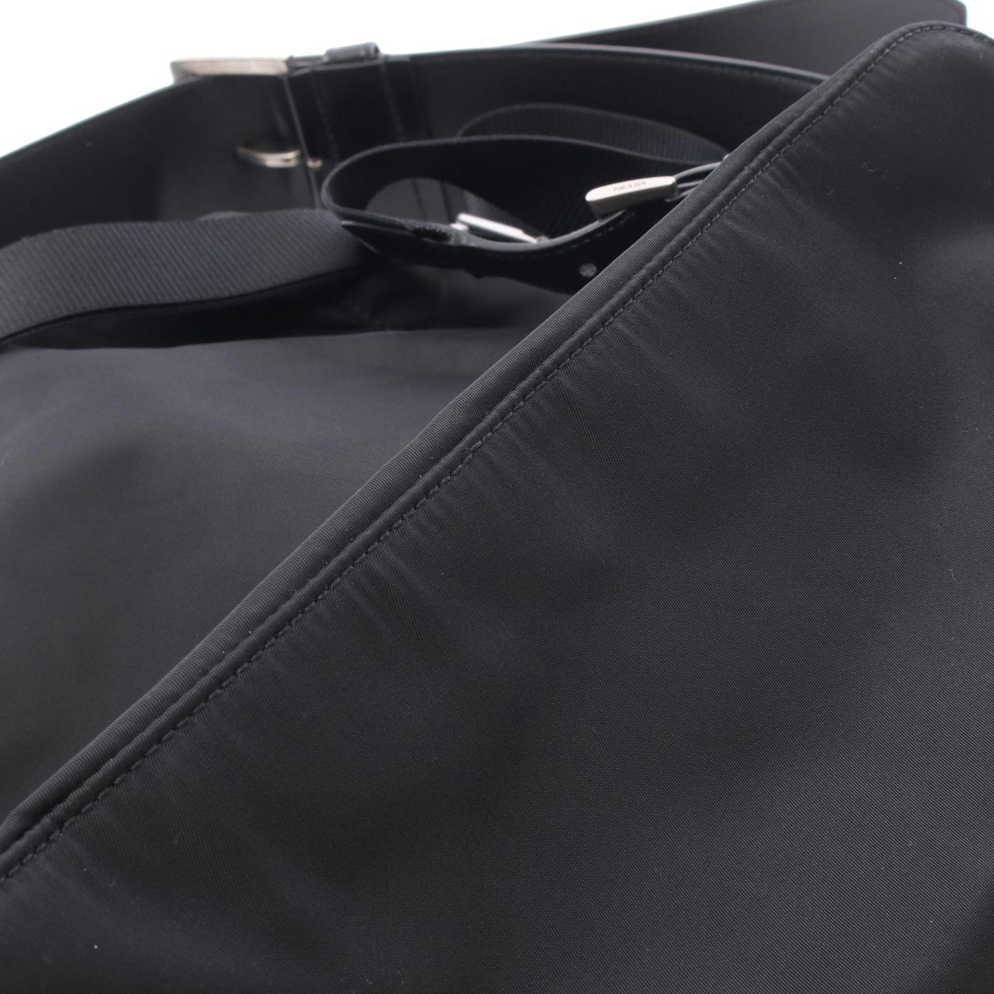 Prada Saffiano Trimmed Tessuto Backpack