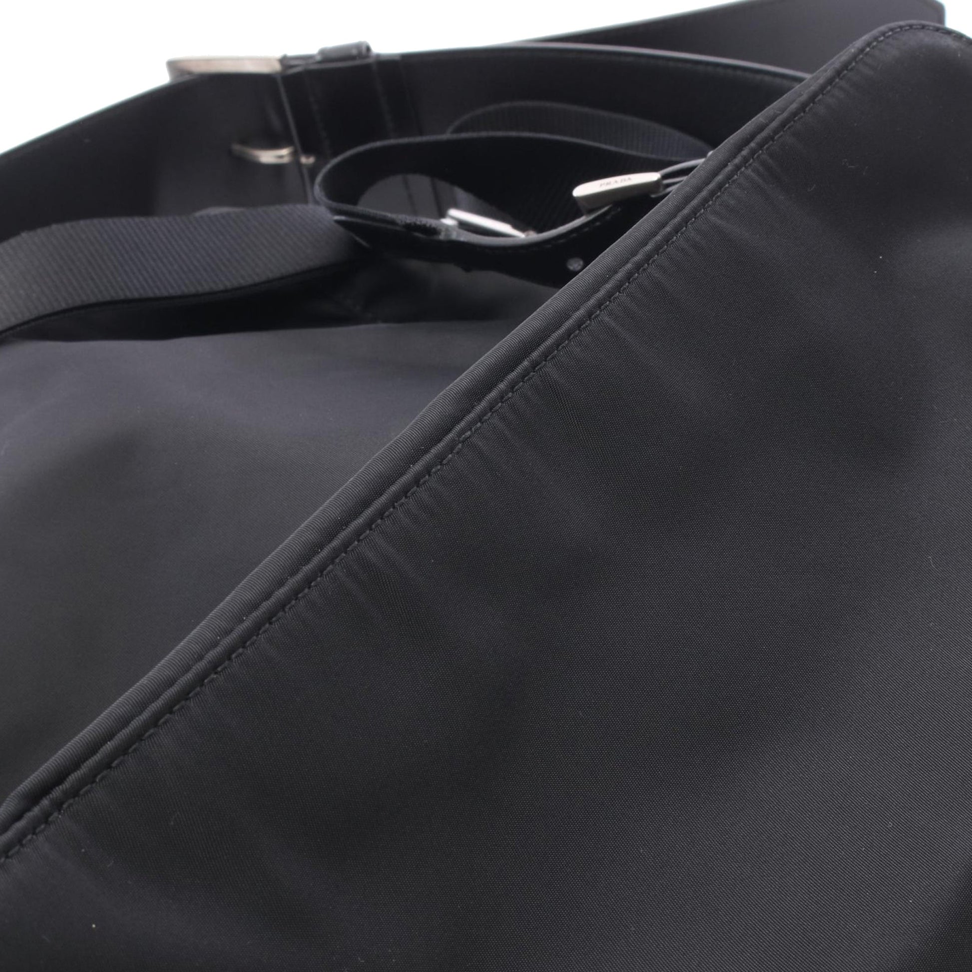 Prada Saffiano Trimmed Tessuto Backpack