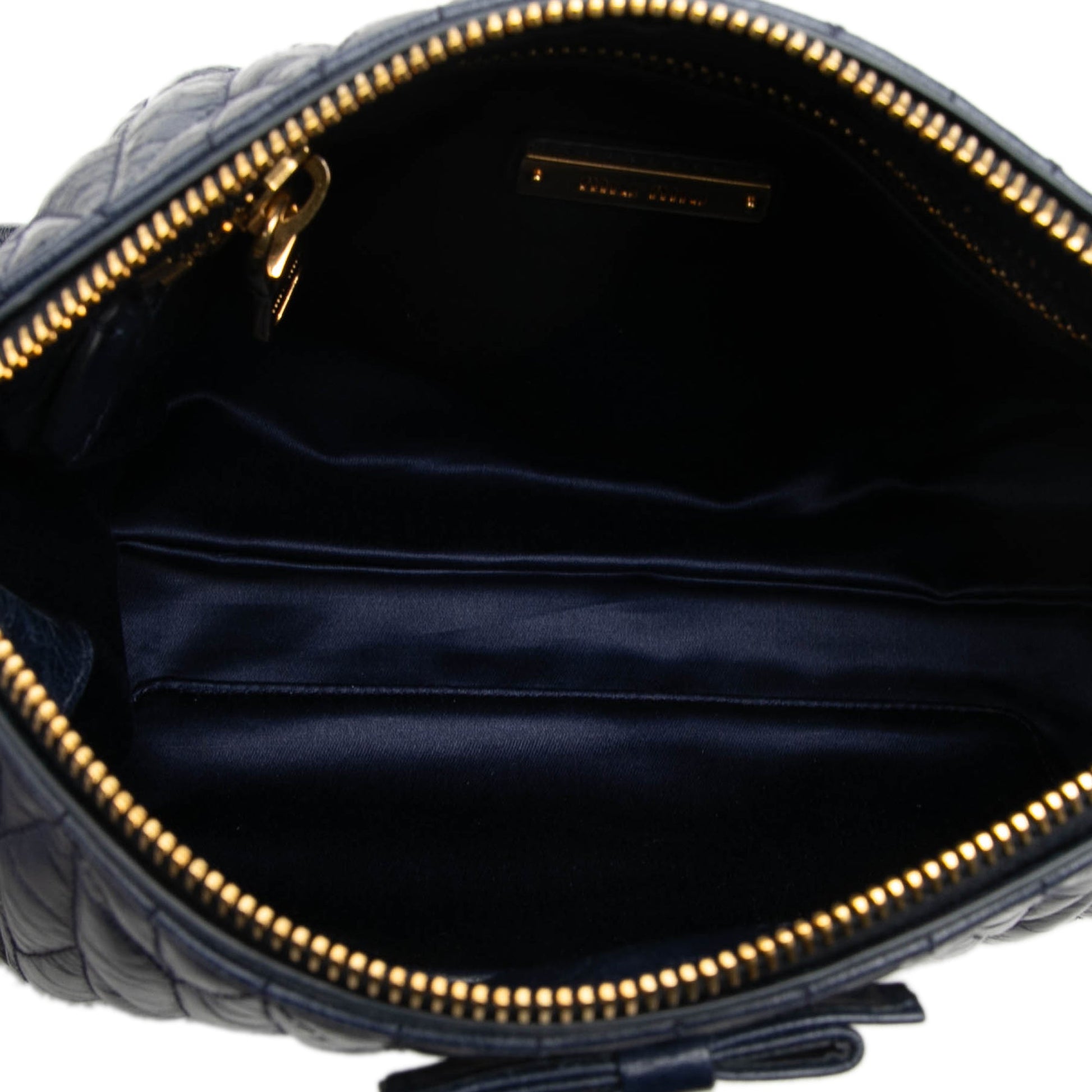 Miu Miu Matelasse Nappa Bow Shoulder Bag