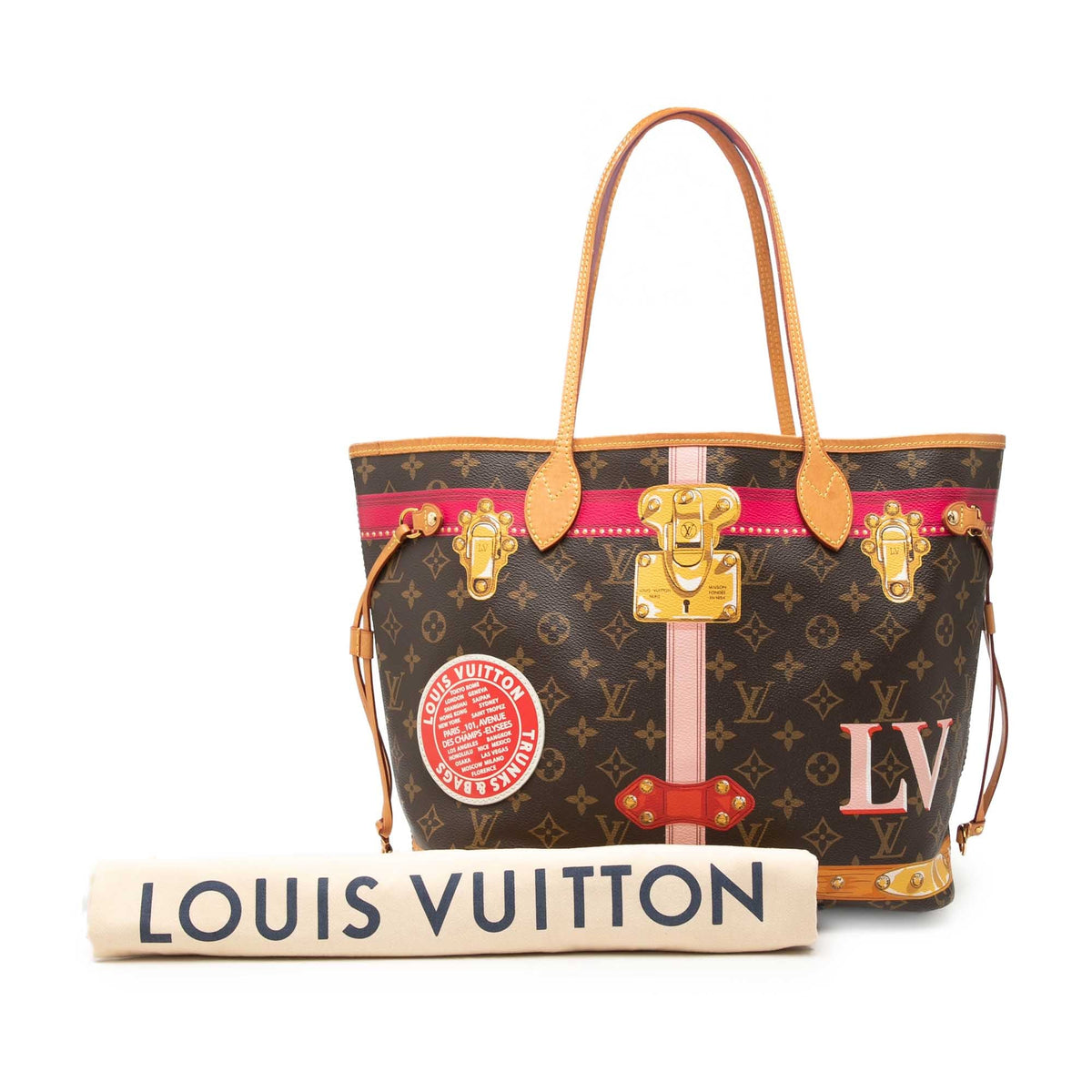 Louis Vuitton Monogram Summer Trunks Neverfull MM