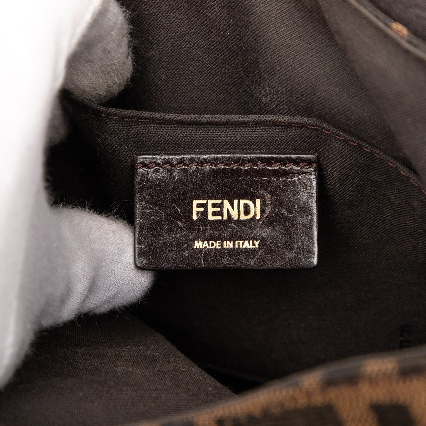 Fendi Small Zucca Canvas Artic Crossbody