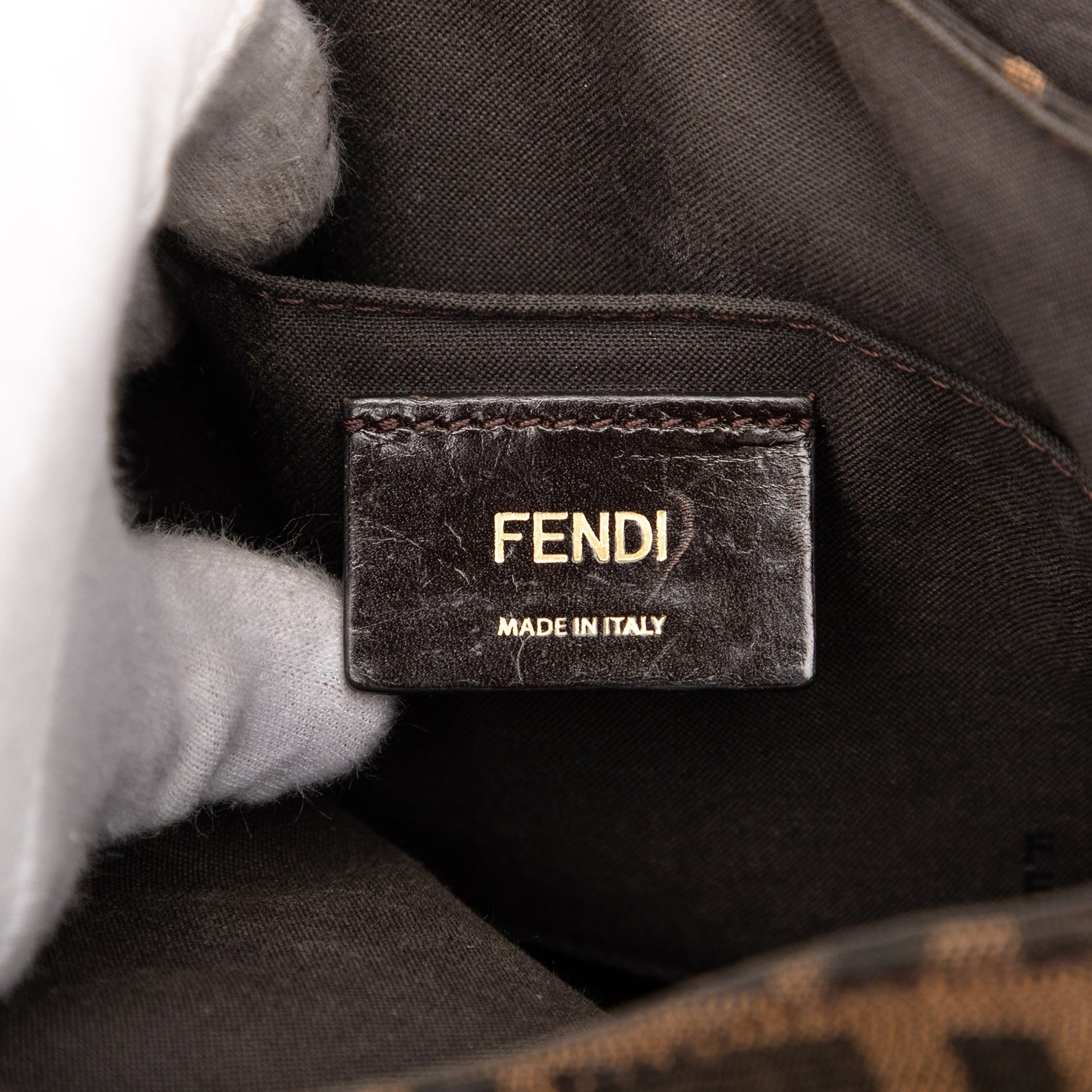 Fendi Small Zucca Canvas Artic Crossbody
