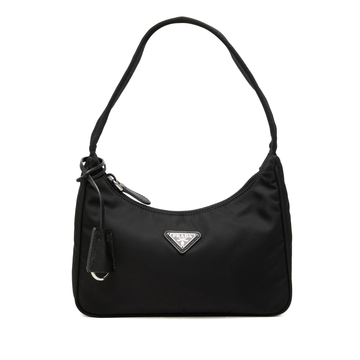 Prada Mini Tessuto Re Edition 2000 Shoulder Bag — Black