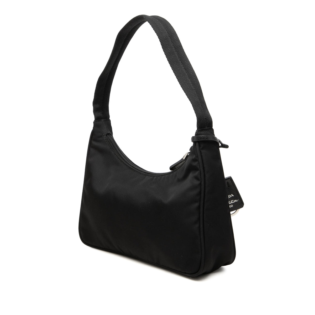 Prada Mini Tessuto Re Edition 2000 Shoulder Bag — Black