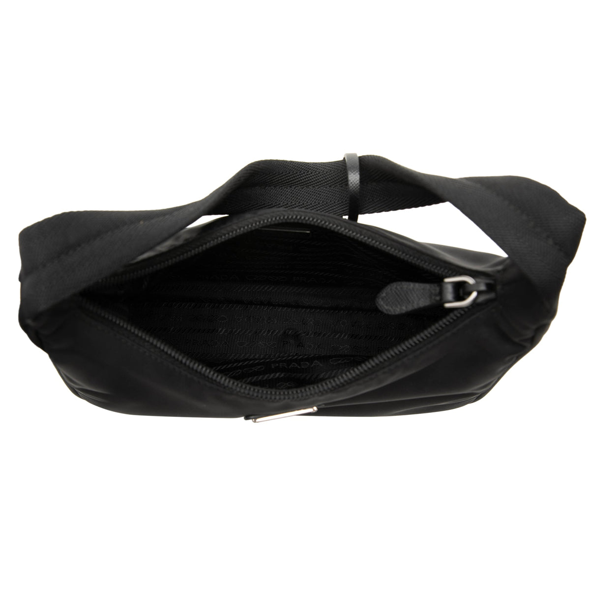 Prada Mini Tessuto Re Edition 2000 Shoulder Bag — Black