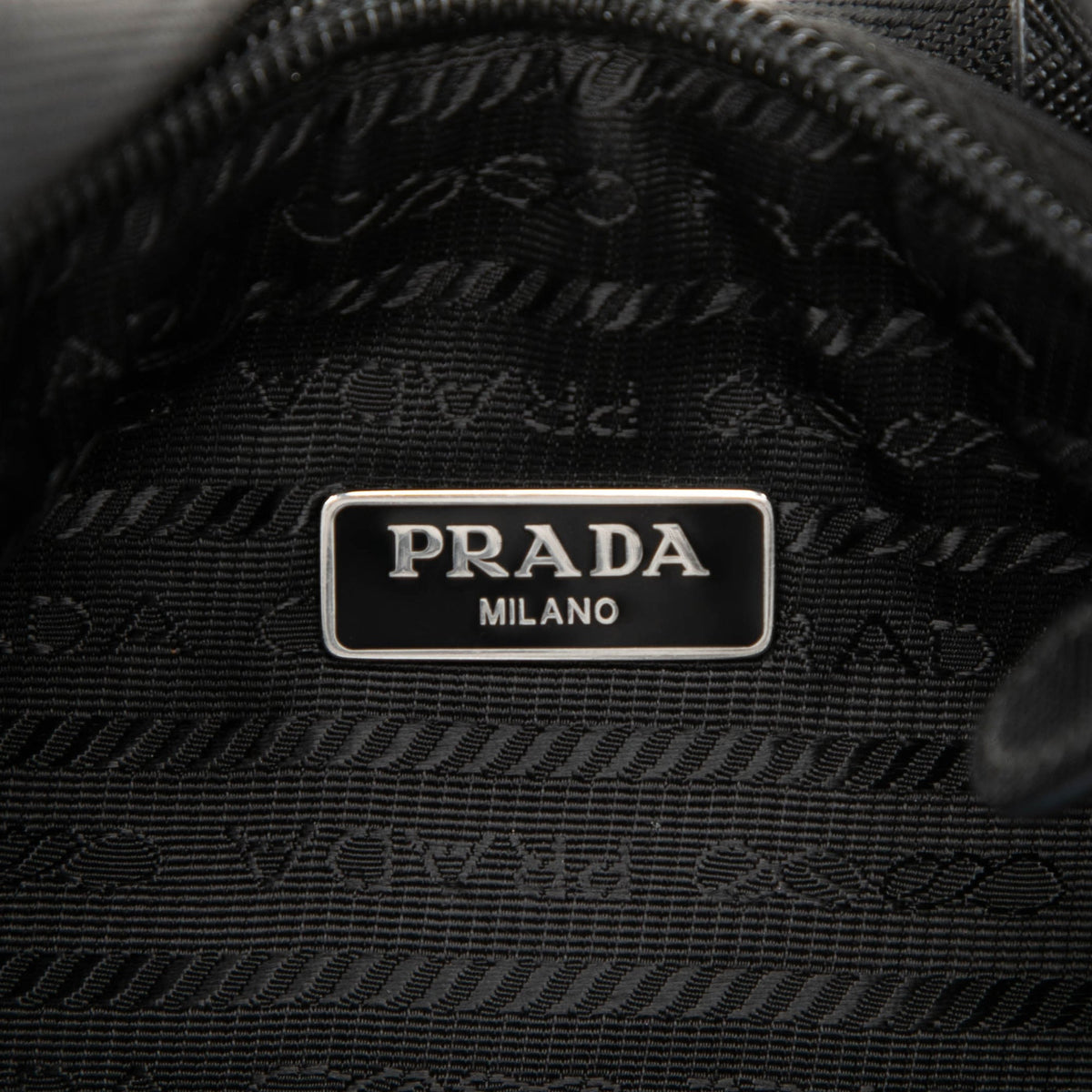 Prada Mini Tessuto Re Edition 2000 Shoulder Bag — Black