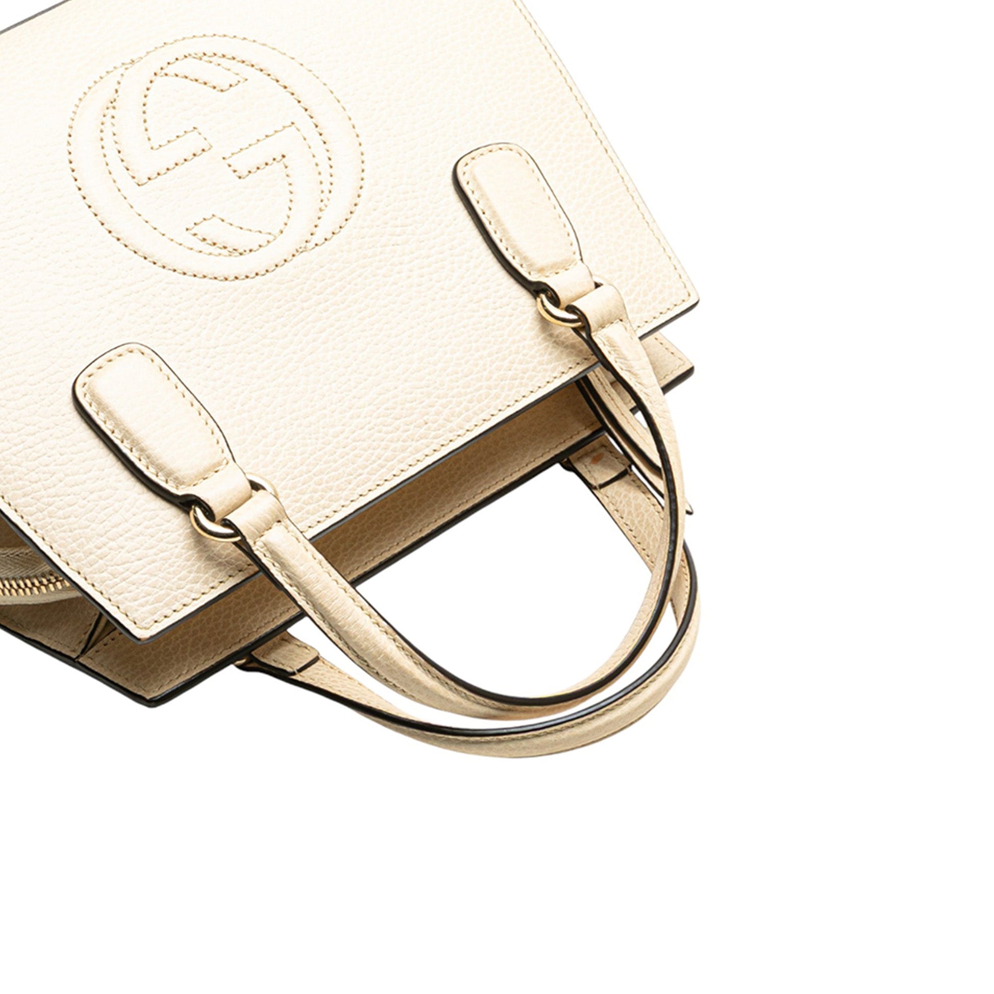 Gucci Medium Dollar Calf Soho Top Handle Convertible Tote