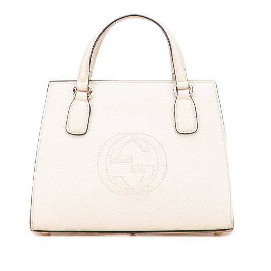 Gucci Medium Dollar Calf Soho Top Handle Convertible Tote